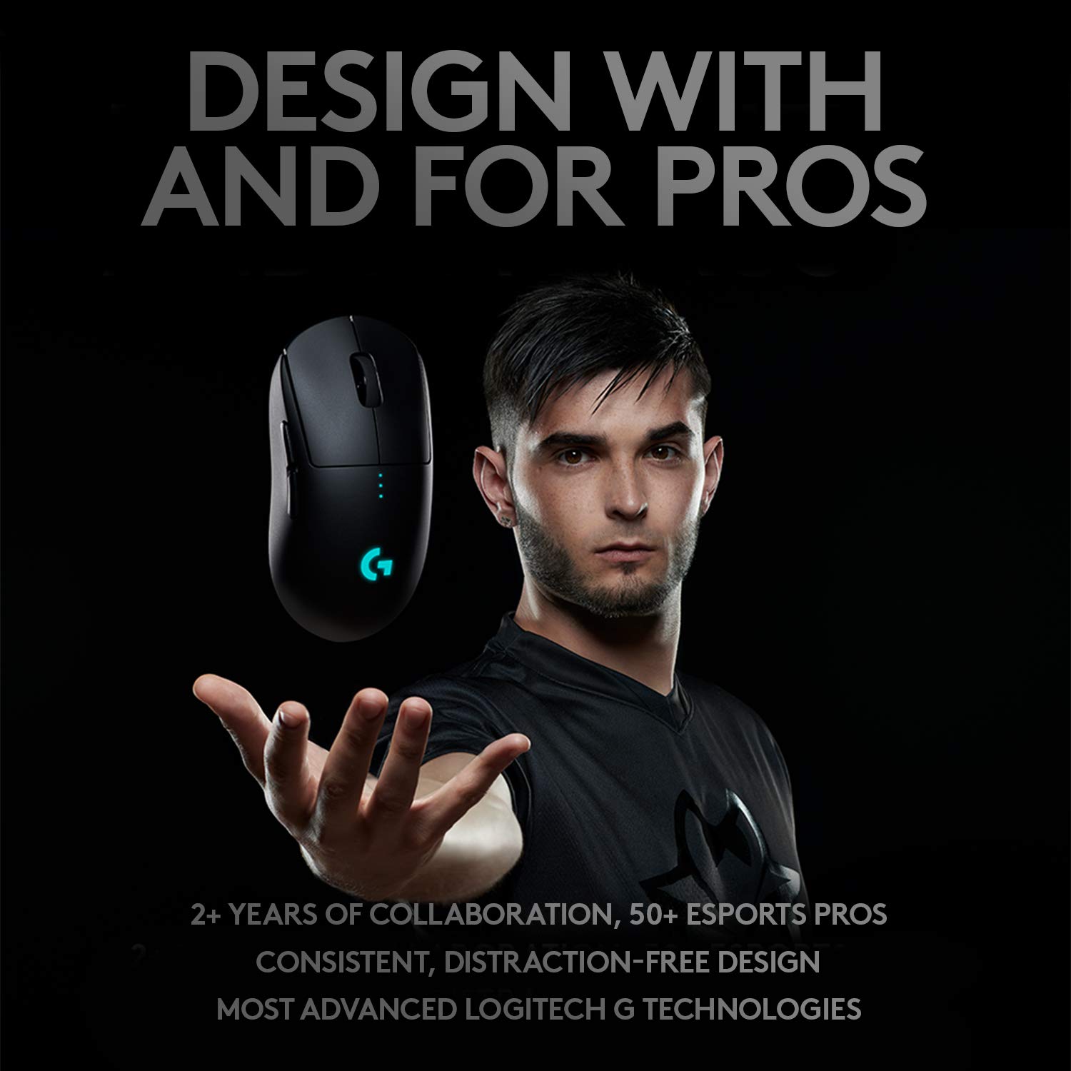 Logitech G Pro X Wireless Gaming Headset & G PRO 8-Button Wireless Gaming Mouse Combo - Black | Pro Esports Headphones & FPS Gaming Mouse for PC, PS5, Xbox | Noise Cancelling Mic & Lightweight Design for Competitive Gaming