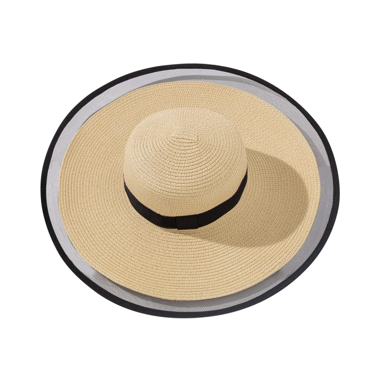Women's Fashion Mesh Sun Hat - Breathable Outdoor Beach Hat for Vacation, Travel & Summer Activities - Stylish Spliced Trucker Cap for Sun Protection