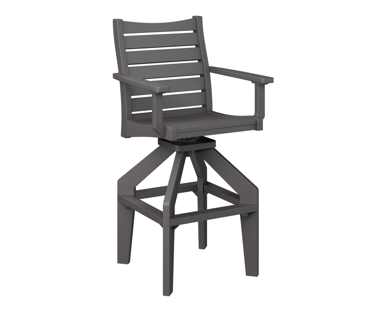 Berlin Gardens Bristol Swivel XT Chair - Heavy Duty Outdoor Patio Dining Chair with 360° Rotation, Weather-Resistant & Comfortable - Perfect for Backyard, Deck, Garden, and Poolside Relaxation