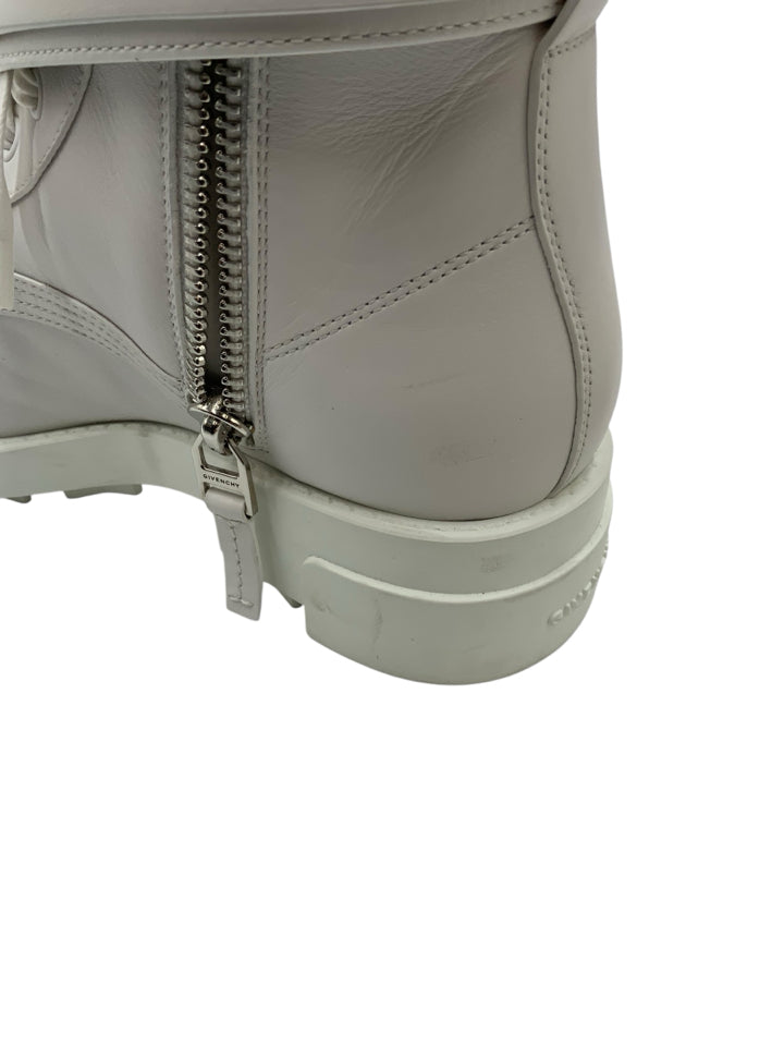 Givenchy Terra 4G Buckle Ankle Boots for Women | Size 38 EU / US 7.5 | Luxury Fashion Booties for Fall Winter Outfits, Date Night & Office Wear