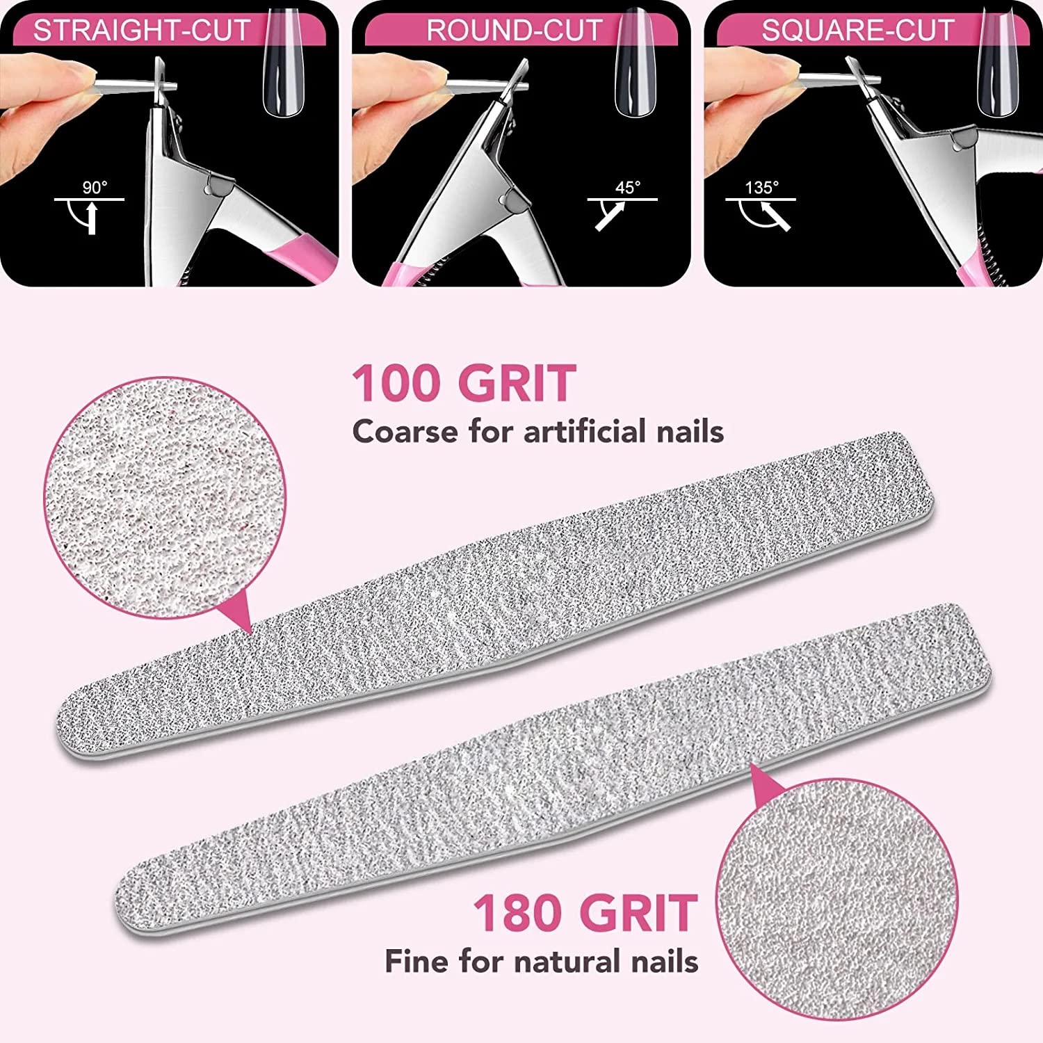 INOG Acrylic Nail Kit - Professional & Beginner Nail Art Tools Set with LED Nail Lamp, Polygel Brush, Nail Clippers, Fake Tips, Dotting Tools & Stickers for Home Salon & DIY Manicure | Perfect for Nail Extensions, Gel Polish & Creative Nail Designs