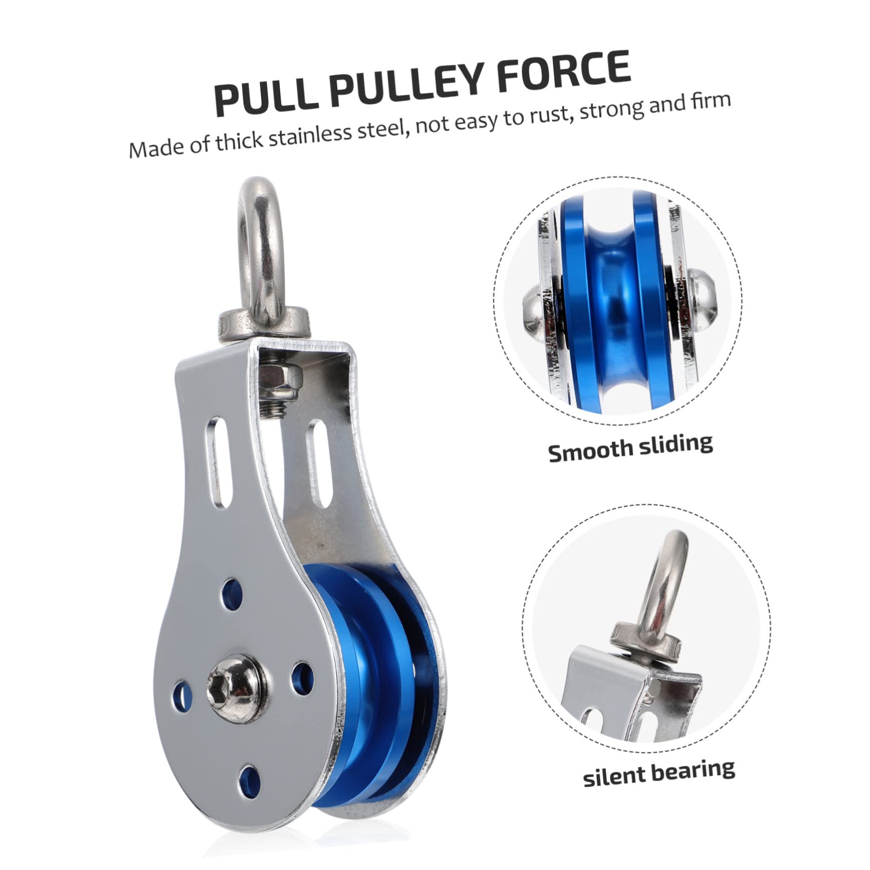 Kisangel 1pc Pulley Wheel - Heavy Duty Machinist Tools, Rotation Traction for Gym Equipment & Fitness Training - Perfect for Weightlifting, CrossFit, and Home Workouts