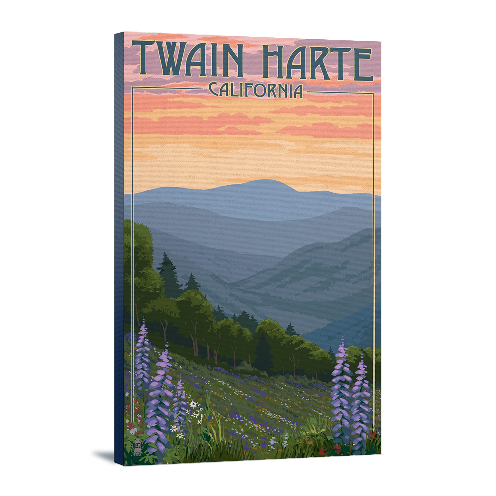 Lantern Press Twain Harte California Spring Flowers Art Print - 12x18 Wrapped Canvas Wall Decor for Living Room, Bedroom & Office - Vibrant Floral Landscape Painting Home Decoration