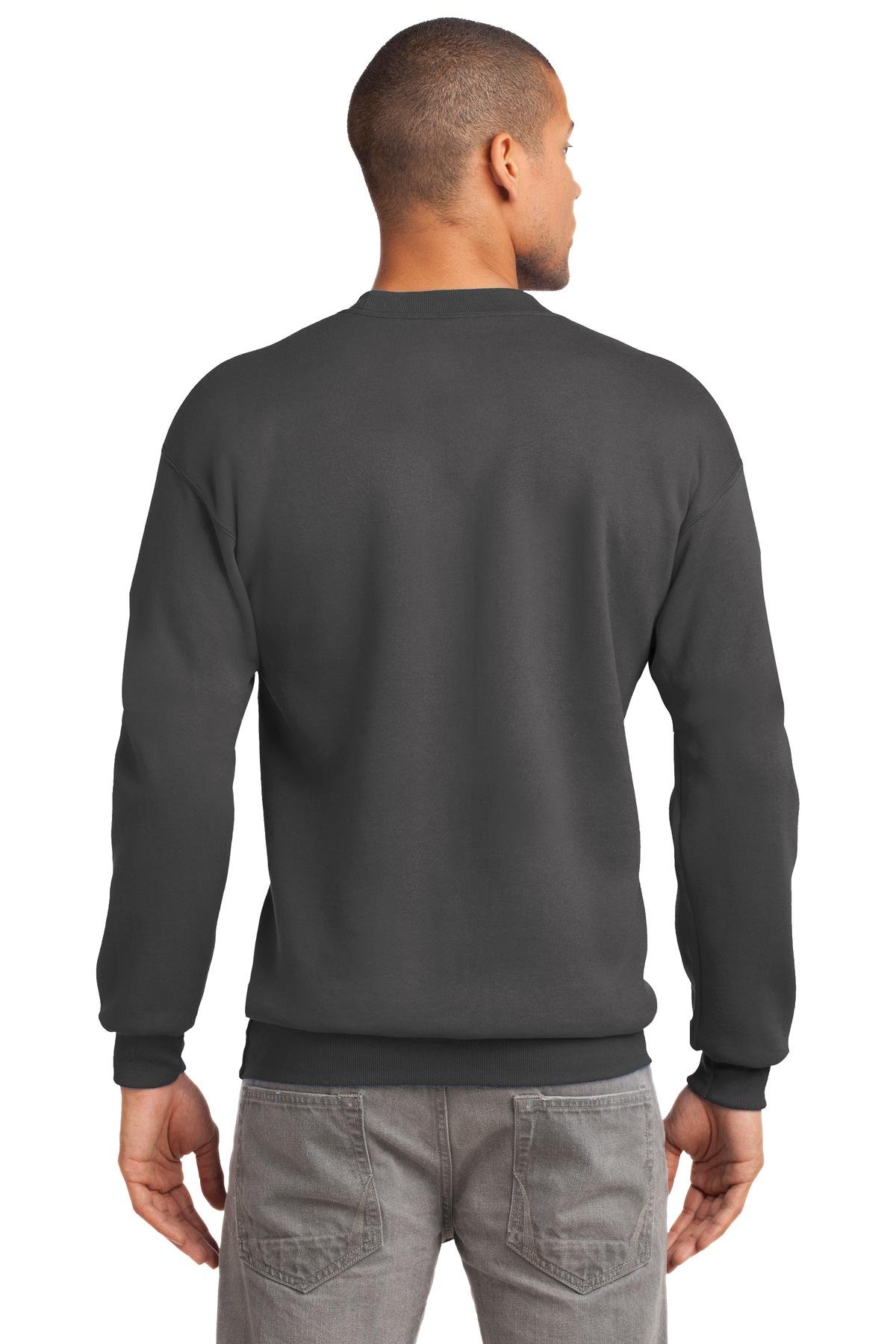 Port & Company Men's Tall Ultimate Crewneck Sweatshirt - Soft Cotton Blend Pullover for Casual Wear, Work & Gym - Comfortable Loose Fit Long Sleeve Sweater for Tall Men