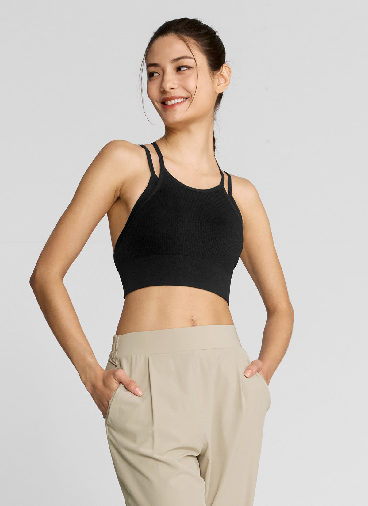 Comfortable Dual Layer Seamless Bra Top for Women - Wireless Support, Breathable Fabric - Perfect for Yoga, Workout & Everyday Wear