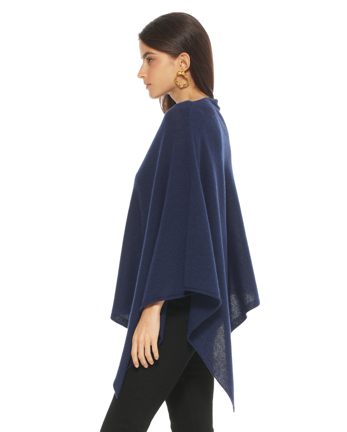 Luxury Women's Pure Cashmere Poncho - Soft & Warm Fuchsia Wrap Shawl for Fall & Winter Fashion, Travel & Outdoor Activities