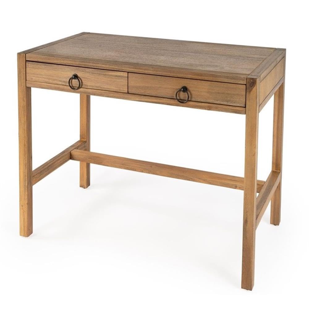 Beaumont Lane Solid Wood Writing Desk - Modern Home Office Furniture for Study & Work | Durable & Stylish Workspace Solution