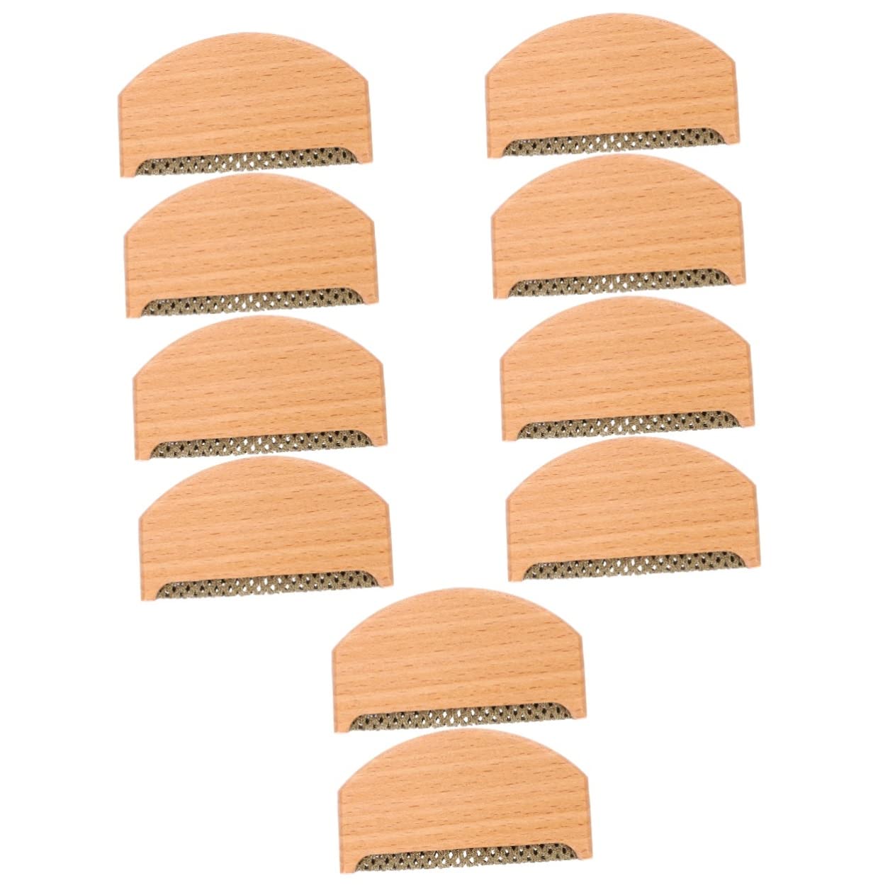 FOMIYES 10 Pack Natural Wooden Nail Cleaning Brush Set - Pig Hair Bristles, Multi-Purpose Nail Scrubber & Cleaner for Manicure, Pedicure & Household Cleaning | Perfect for Salons, Home Use & Travel