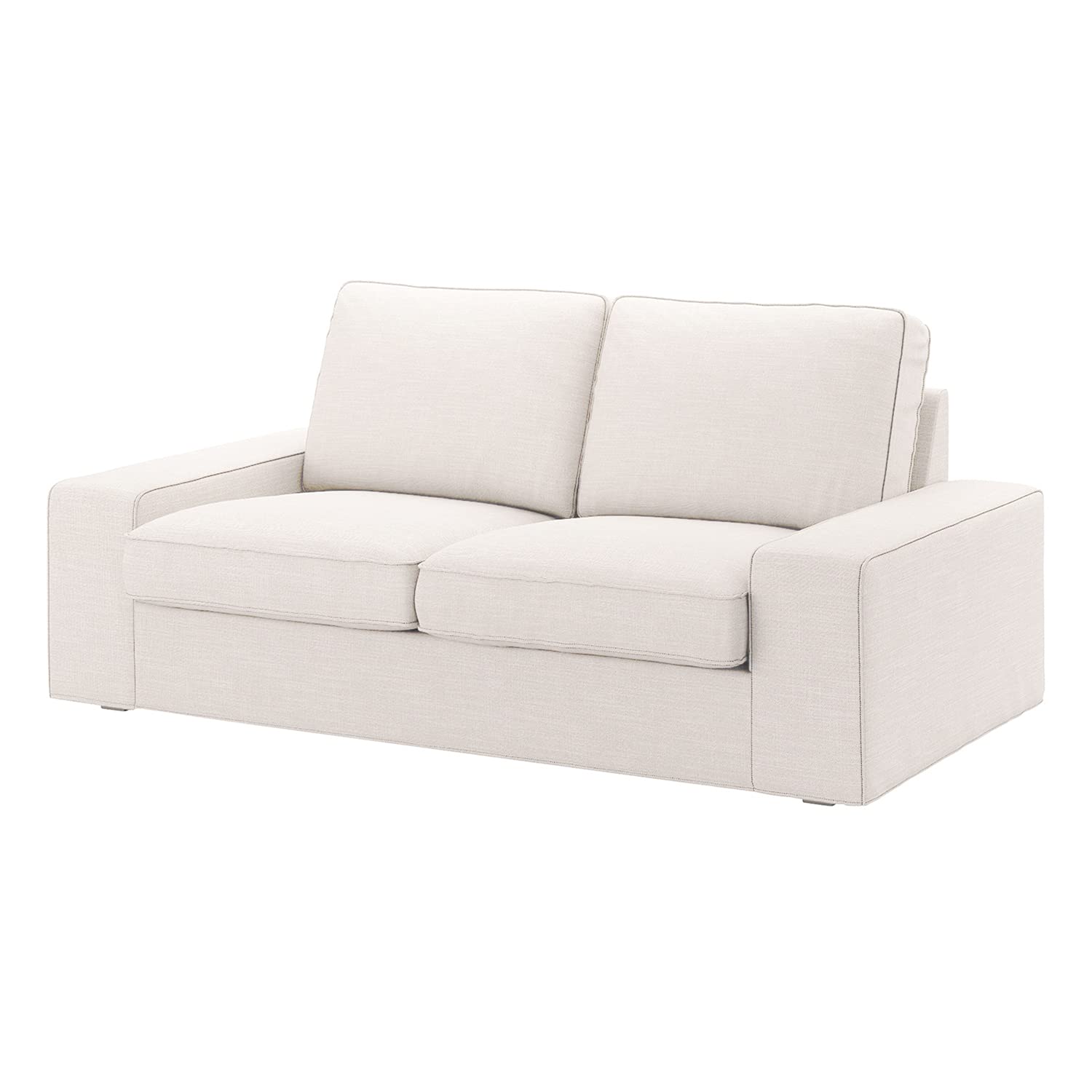 CRIUSJA IKEA Kivik Loveseat Couch Cover (190cm) - 2 Cushion Sofa Slipcover for Small Couches - Stretchable Furniture Protector for Living Room - Includes Cushion Covers (8018-1) - Perfect for Pets, Kids & Home Decor