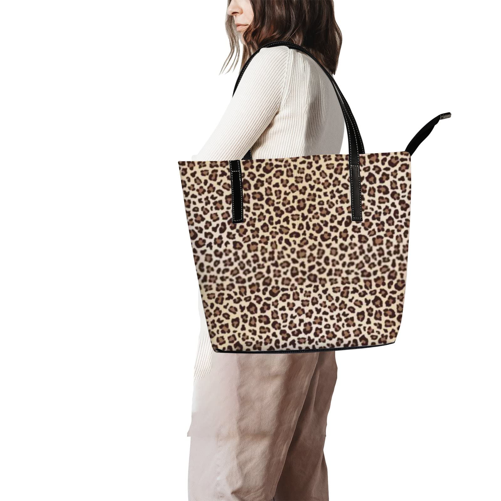 Premium Leather Tote Bag for Women - Stylish Crossbody Handbag & Work Tote - Perfect for Office, Travel, Shopping & Daily Use