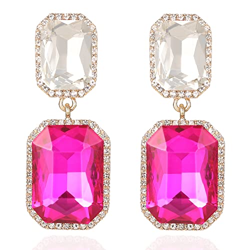 Hot pink-clear