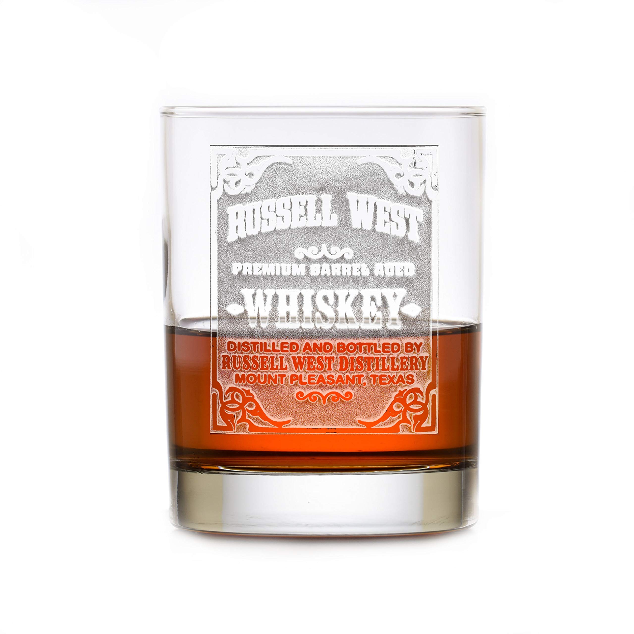 Personalized Engraved Whiskey Glasses Set of 5 - Custom Bourbon & Scotch Drinking Glasses for Men, Gift for Whiskey Lovers - Perfect for Home Bar, Gifts, Parties & Special Occasions