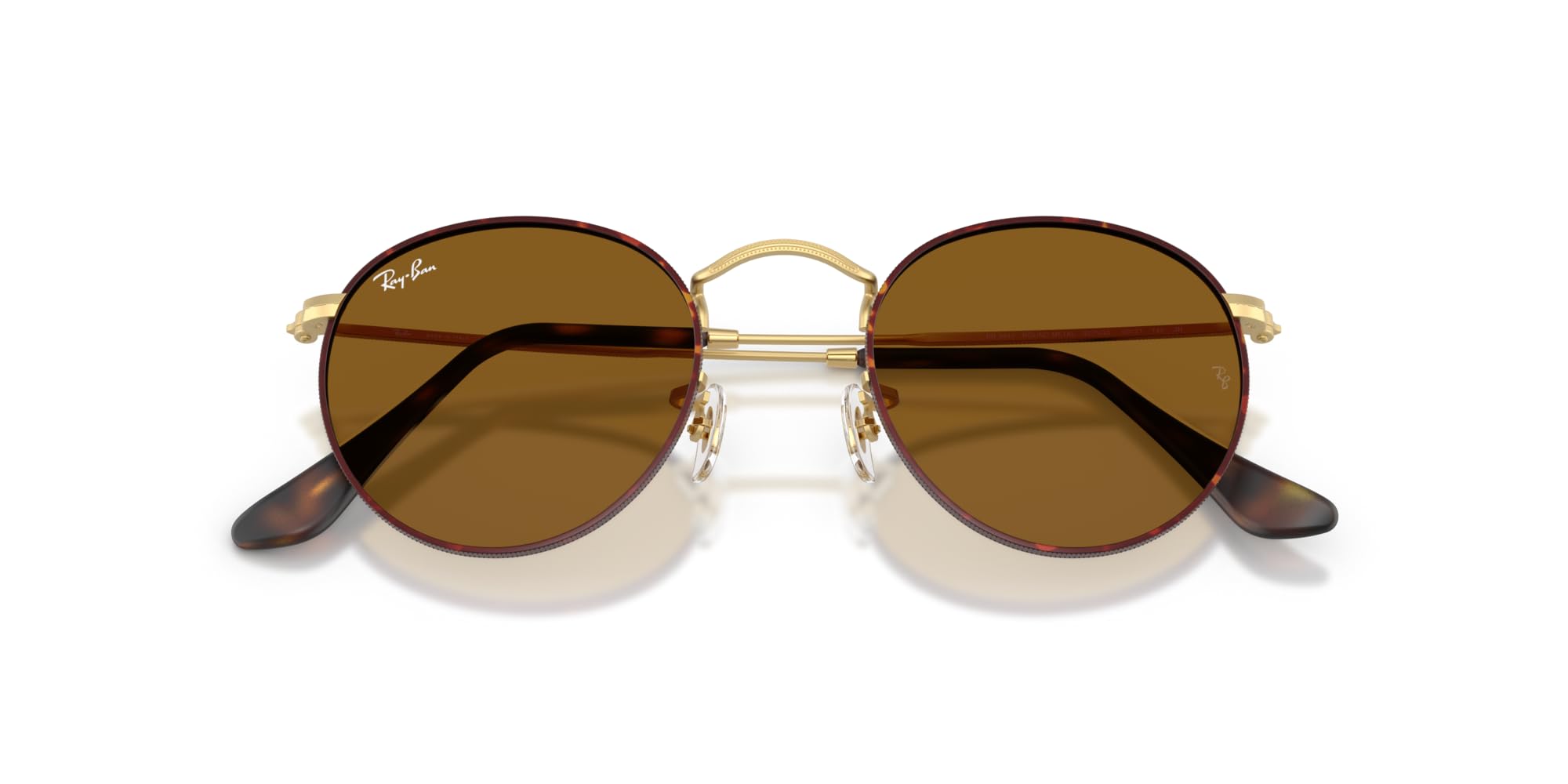 Ray-Ban RB3447 Round Metal Sunglasses for Men & Women - Classic Retro Polarized UV Protection - Perfect for Driving, Beach, and Outdoor Activities