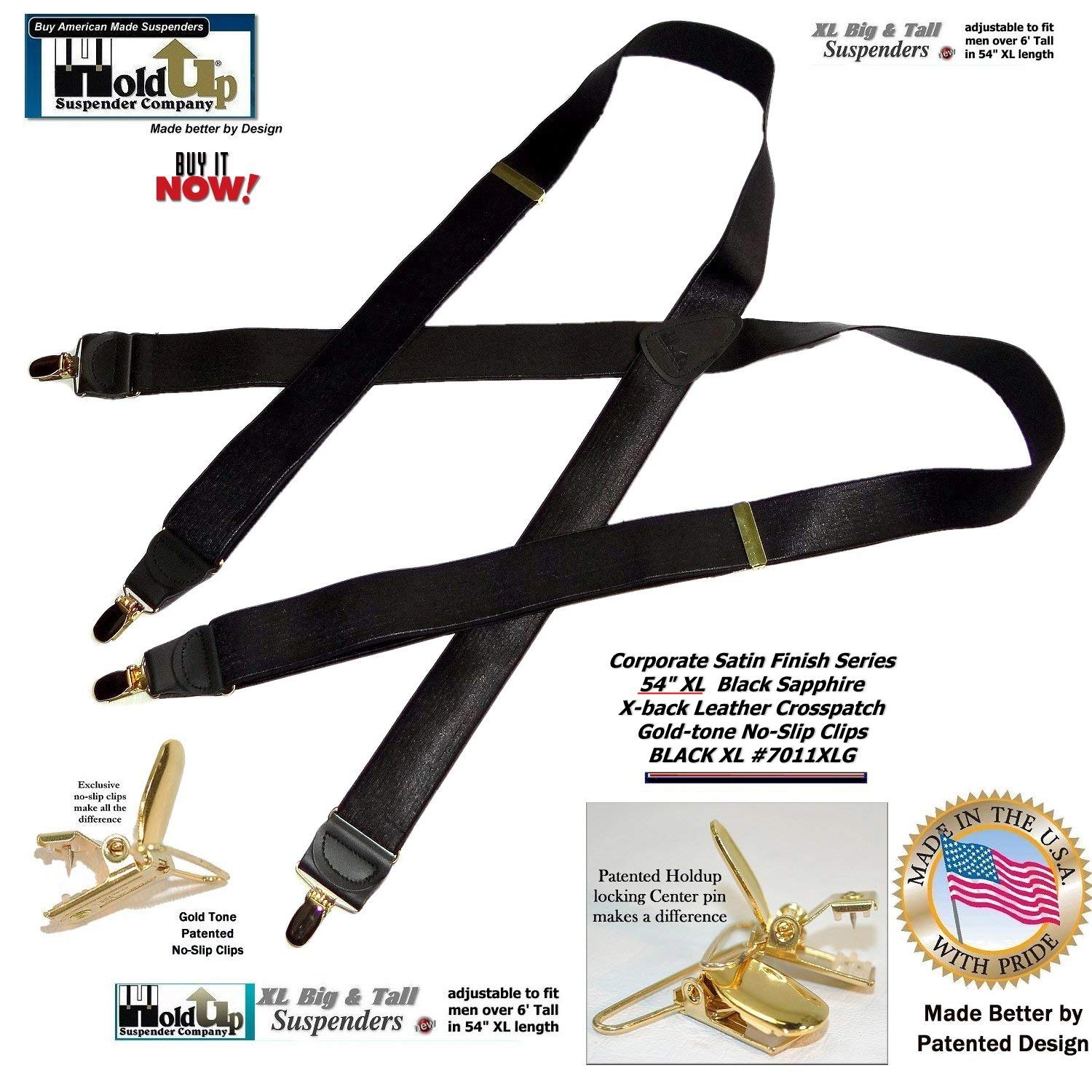 Premium Men's Suspenders - Traditional X-Back & Y-Back Styles for Business & Formal Wear | Corporate & Office Attire Accessories