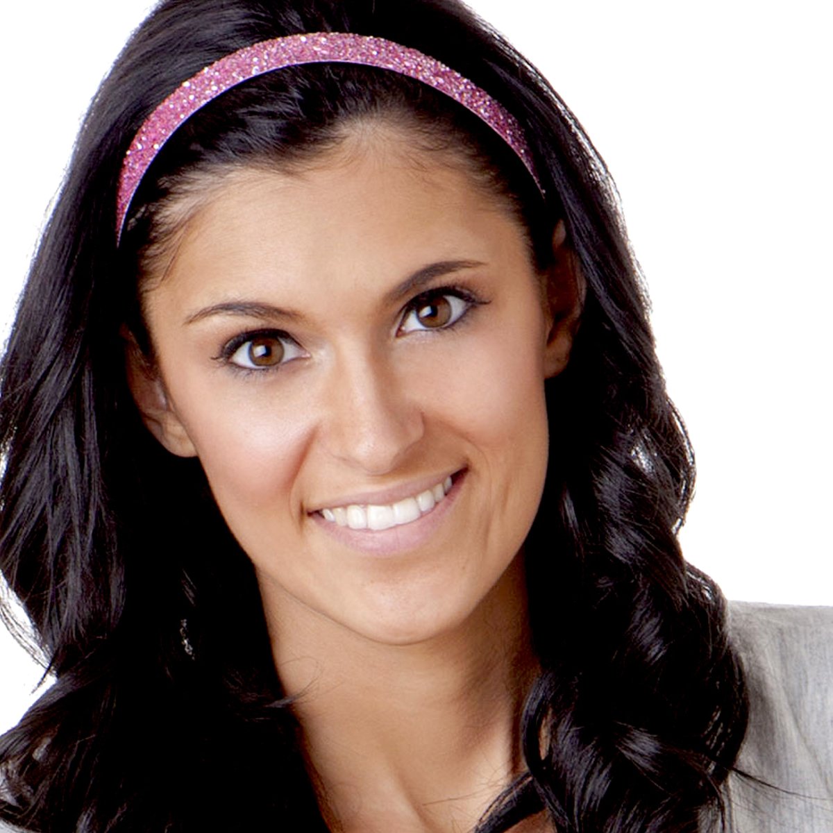 Hipsy Women's Adjustable Fashion Headbands 5-Pack (Skinny Navy/Silver/Light Pink/Black/Gold) - Cute Hair Accessories for Workout, Yoga, Running & Daily Wear