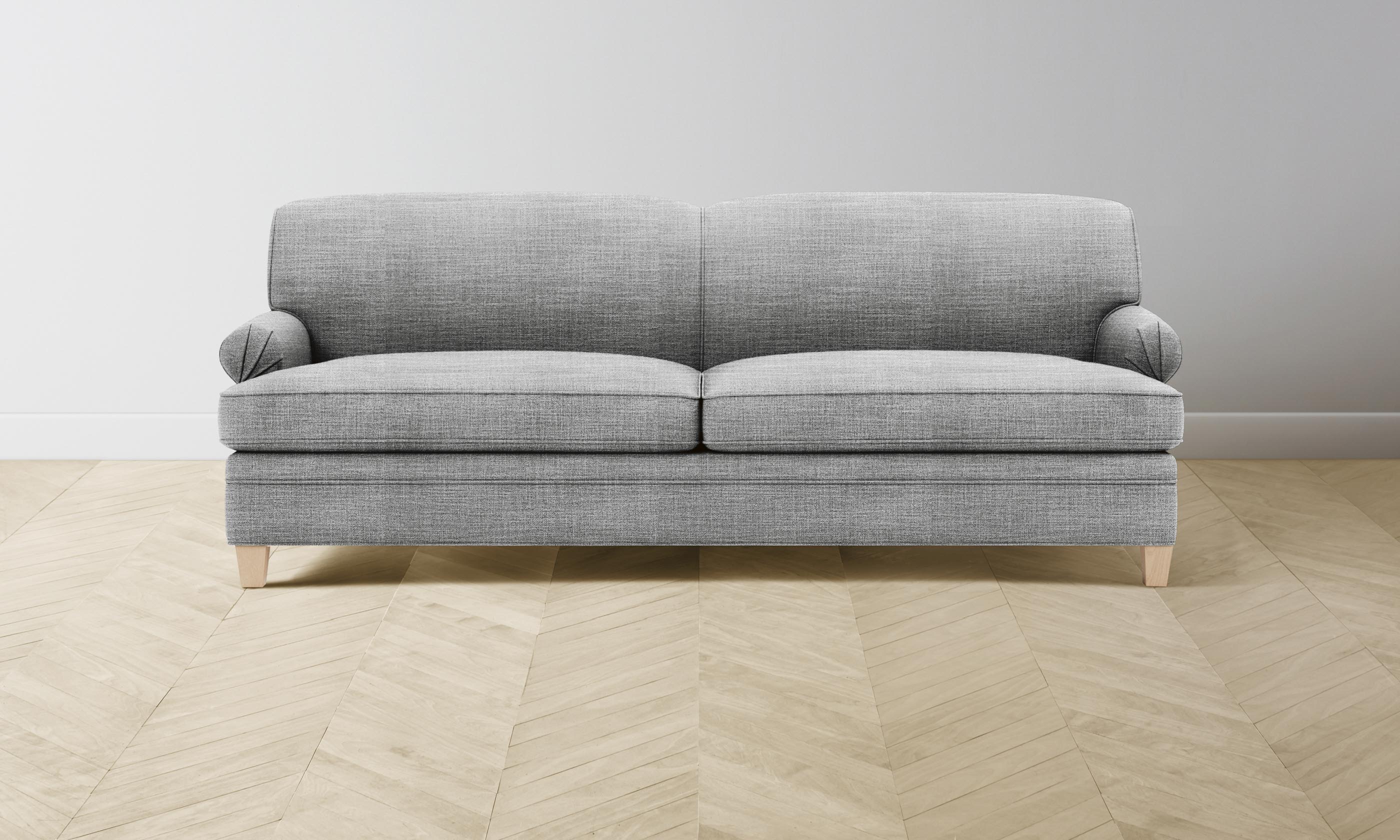 Carmine Sofa - Performance Textured Tweed Upholstery, Alpine Style Modern Living Room Furniture for Cozy Home & Office Spaces