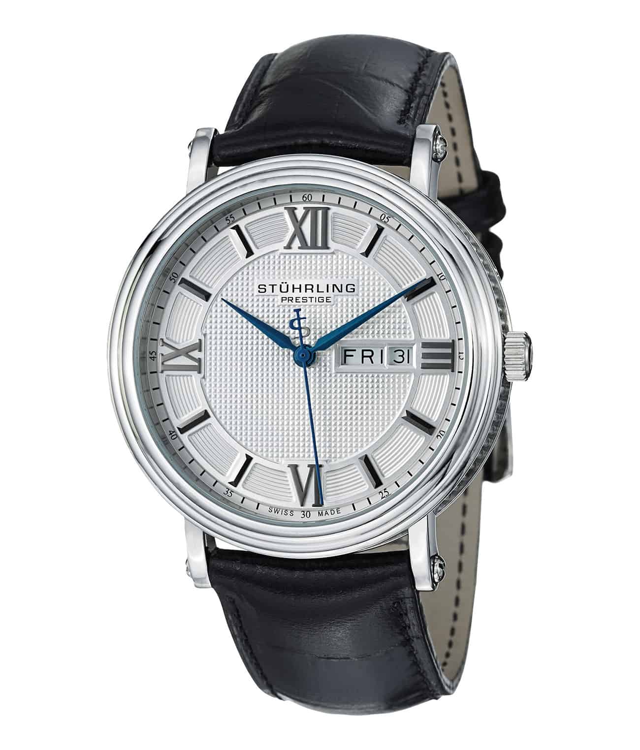 Caliph 400 Quartz 43mm Men's Watch - Waterproof Stainless Steel Dress Watch for Business & Casual Wear | Perfect for Office, Date Night & Formal Events