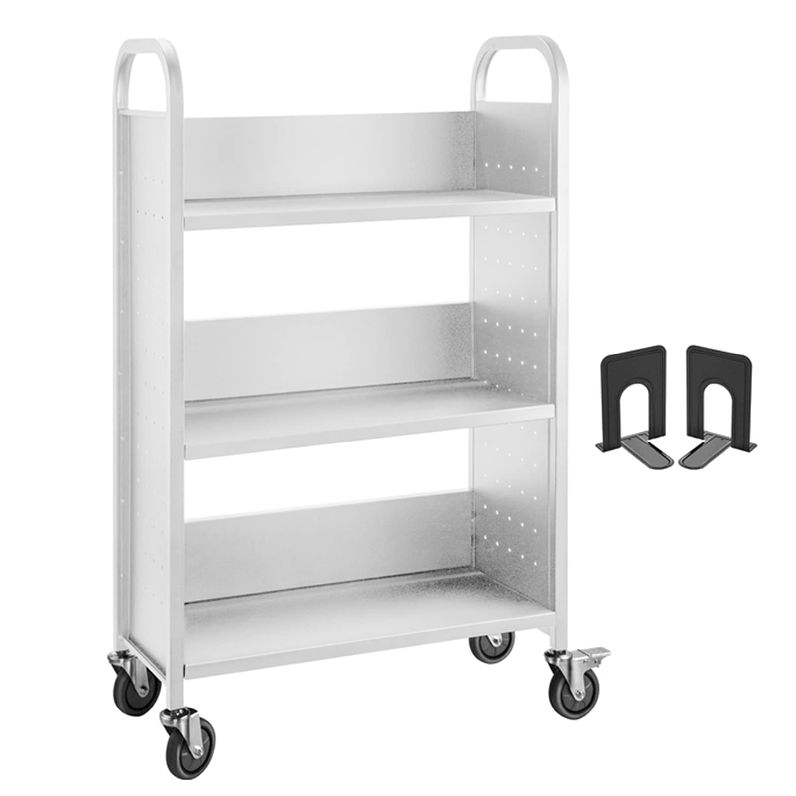 Heavy Duty BAILR Storage Shelf with Wheels - Adjustable Metal Shelving Unit for Kitchen, Garage, Pantry Organization - Perfect for Home Storage, Workshop, and Office Use