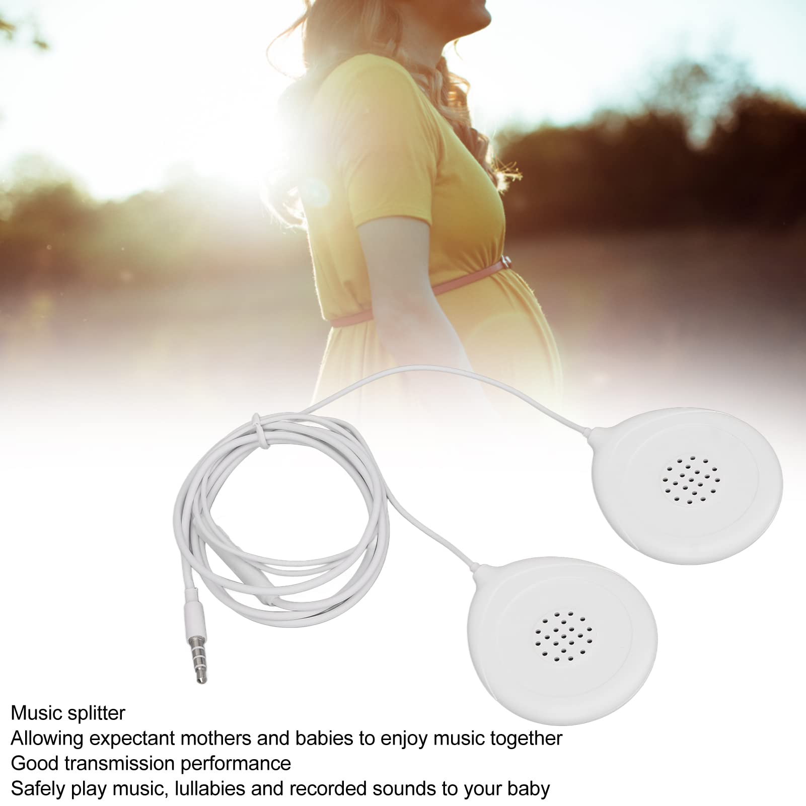 Pregnancy Belly Headphones for Baby Bump - Safe Music Play & Voice Communication for Baby in Womb | Perfect for Prenatal Bonding & Soothing Fetal Development