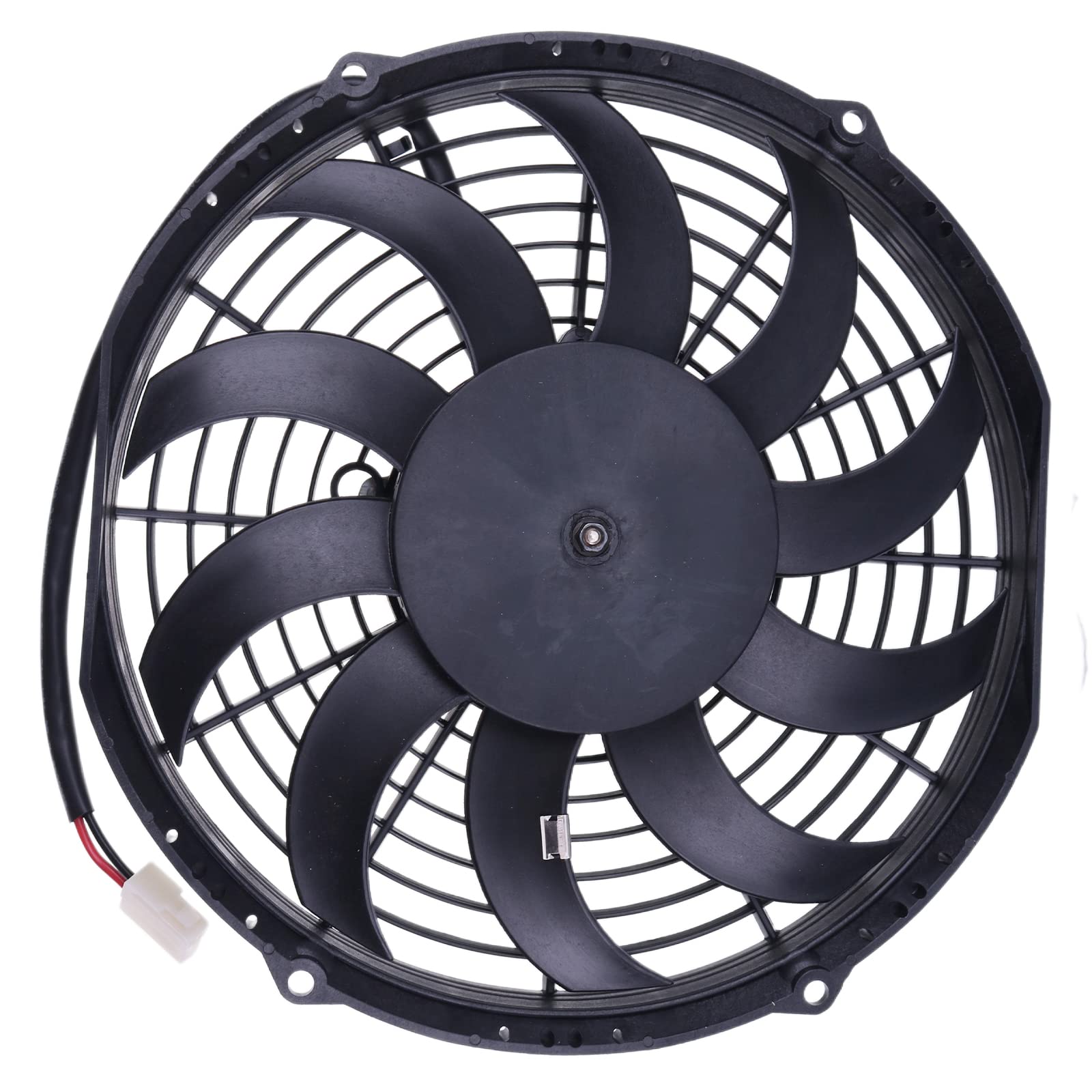 24V Heavy Duty Truck Cooling Fan 78-1186 30100455A VA11-BP12 / C-57S - Compatible with Thermo King KV-500 V-100 V-190 V-300 V-400 V-500 & Spal Parts - Ideal for Transport Refrigeration Units & Semi-Truck Maintenance