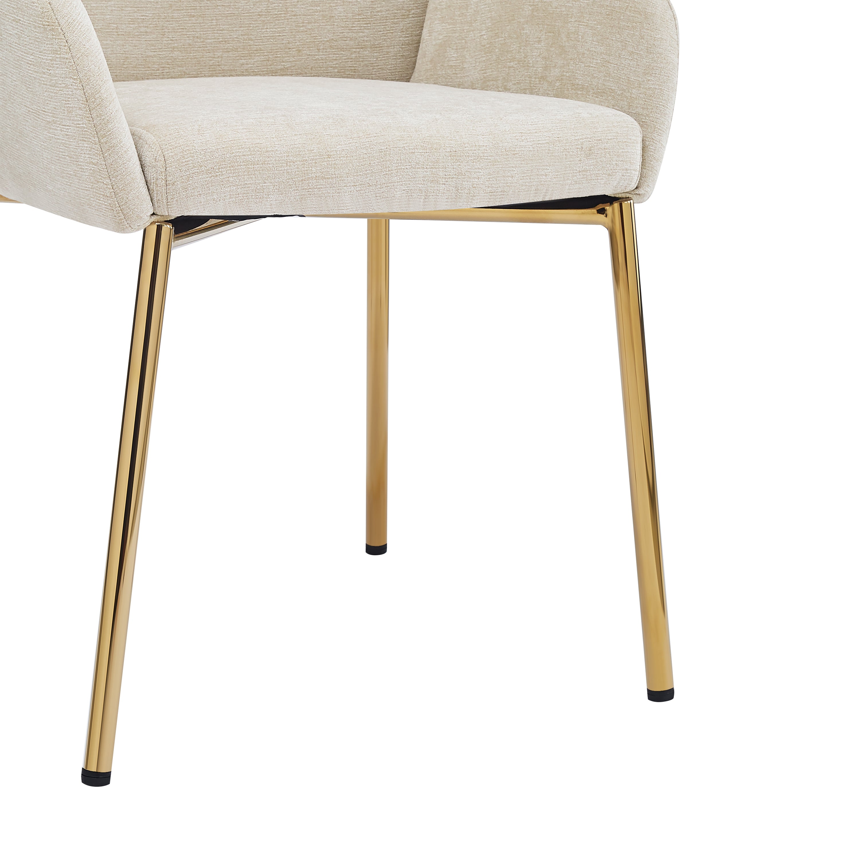 Modern Dining Chairs Set of 2 - Comfortable Kitchen Chairs with Sturdy Metal Frame - Perfect for Dining Room, Kitchen, Breakfast Nook & Small Spaces