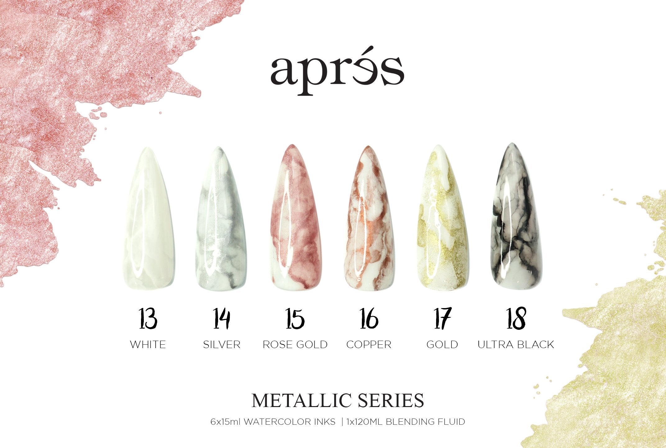 APRES ARTISTE ART INK SETS - Premium Watercolor Ink Set for Artists (Set of 3) | Perfect for Calligraphy, Illustration & Mixed Media Art Projects