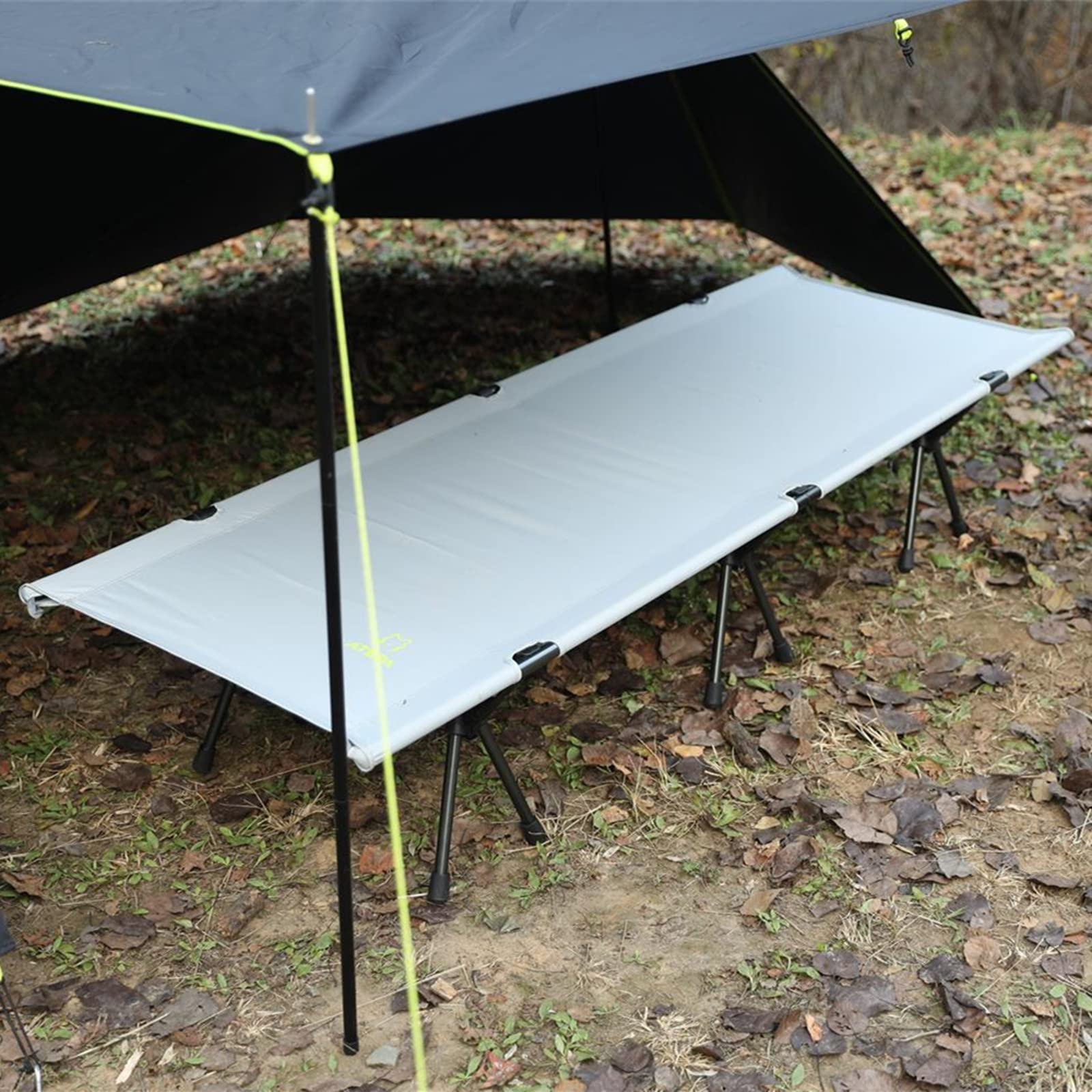 ATEPA Heavy Duty Lightweight Folding Camping Cot - Adjustable Height Portable Bed for Adults - Supports 330lbs - Perfect for Camping, Hiking, Beach, Travel, Office Nap & Outdoor Relaxation