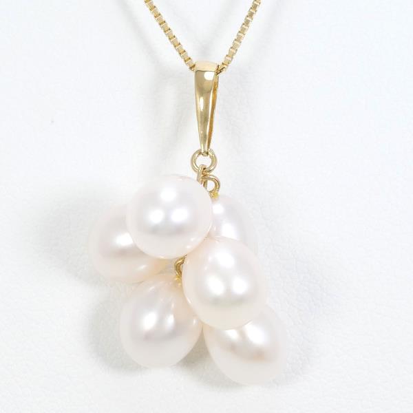 18K Yellow Gold Pearl Necklace for Women - Elegant Bridal Jewelry, Wedding Gift & Special Occasion Accessory - Perfect for Anniversaries, Prom & Evening Events