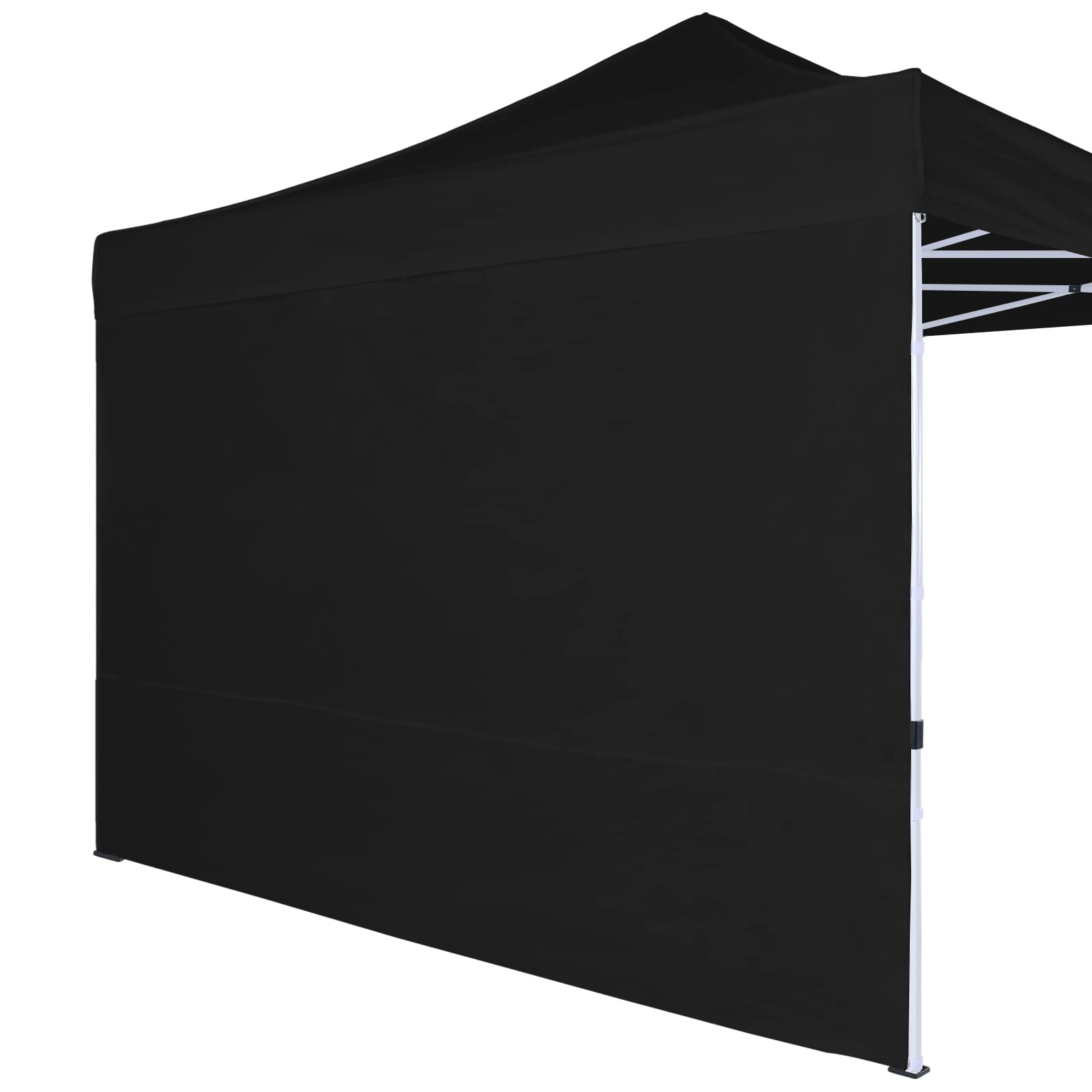 COOSHADE Instant Canopy SunWall 12x12 FT - Pop Up Canopy Tent Side Wall (1 Pack, Black) - Perfect for Outdoor Events, Beach Parties & Camping Shade Protection