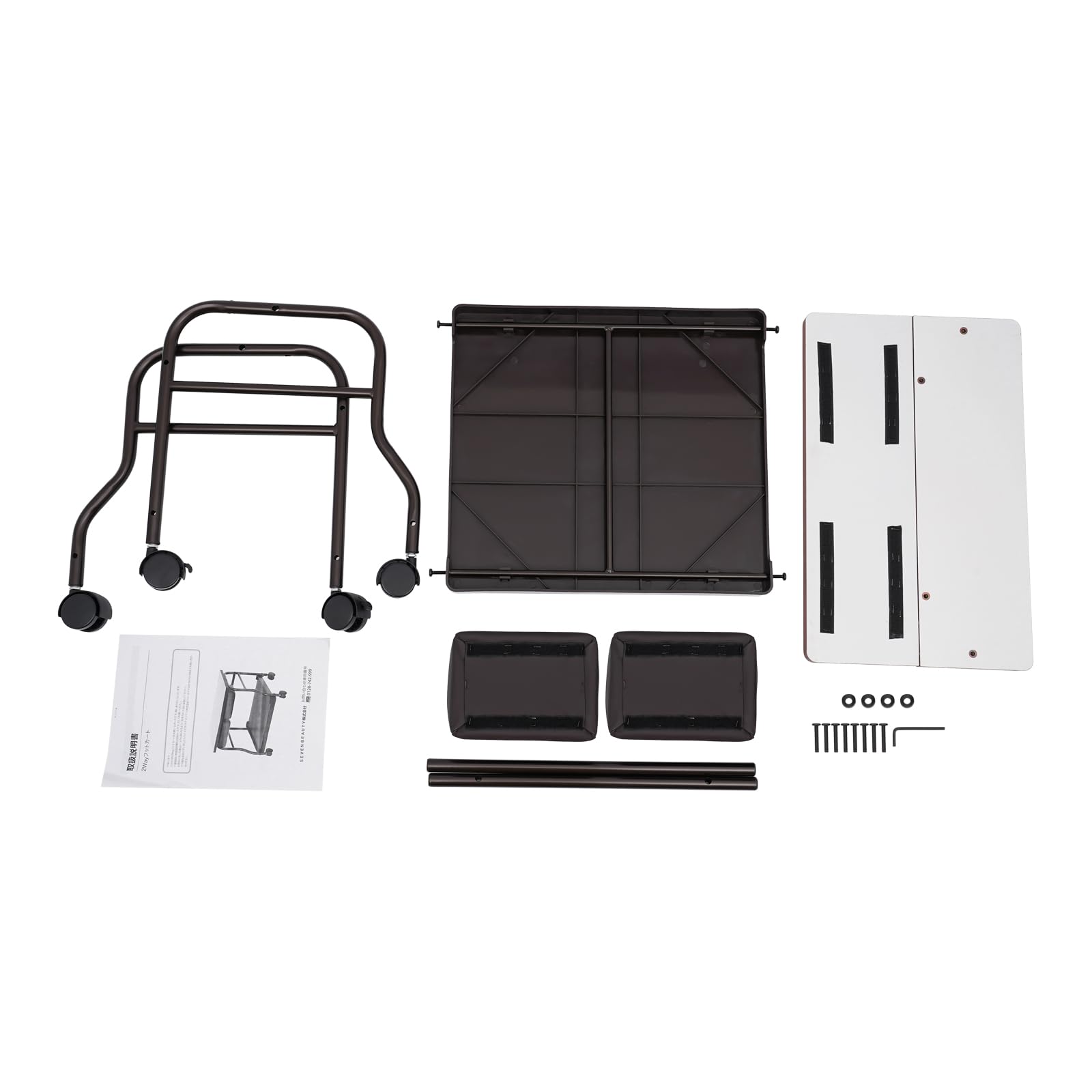**CNCEST Portable Pedicure Chair for Salon & Spa - Adjustable Nail & Foot Bath Trolley with Massage Table & Footrest Stand - Perfect for Manicure, Pedicure & Relaxation (Coffee Brown)**    *(Ideal for professional salons, home spas, and mobile nail technicians - enhances comfort and convenience during treatments.)*