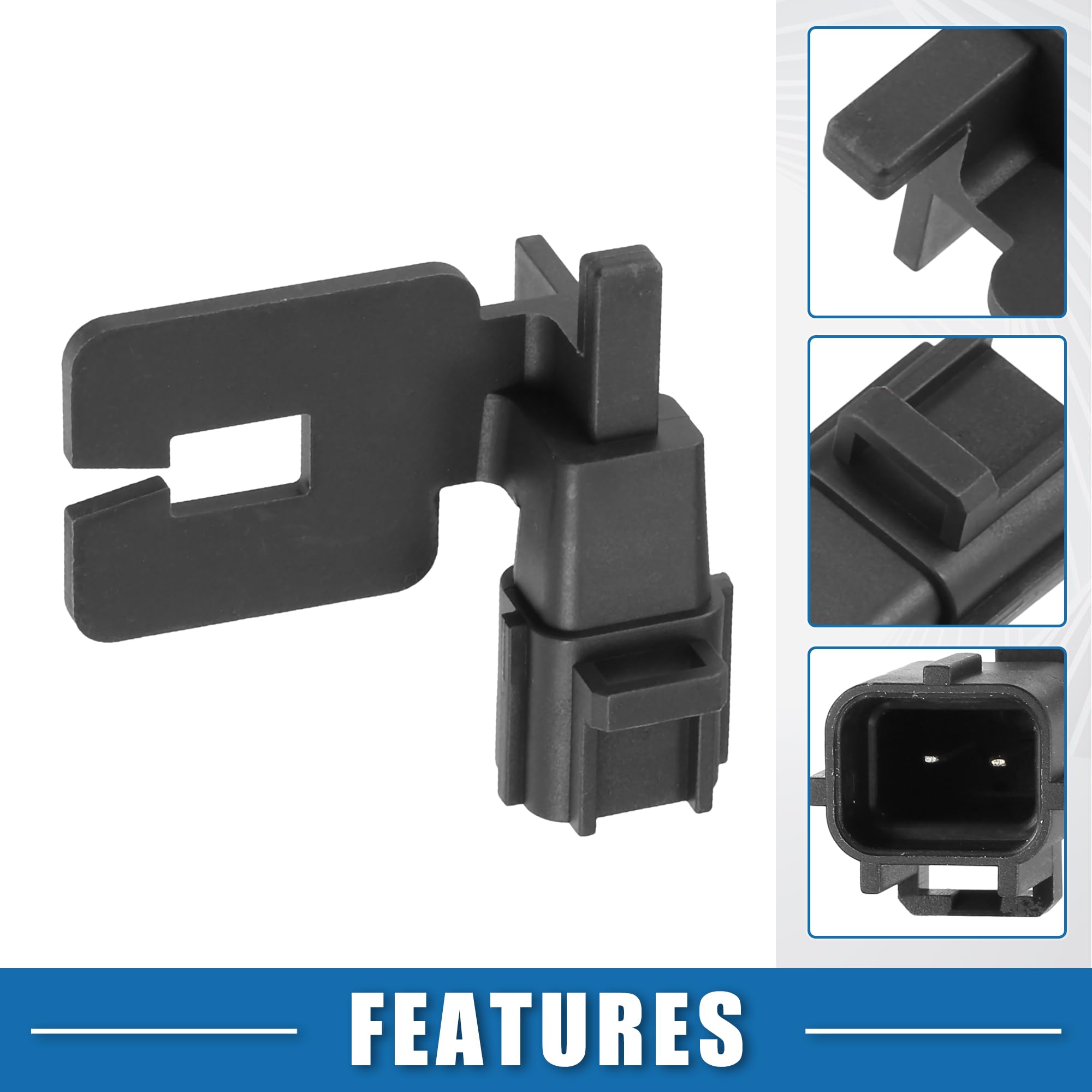 Chrysler 200 2016 Air Intake Temperature Sensor 5149265AB - Plastic Black IAT Sensor Replacement for Engine Performance - Perfect for Cold Weather Driving & Fuel Efficiency Improvement