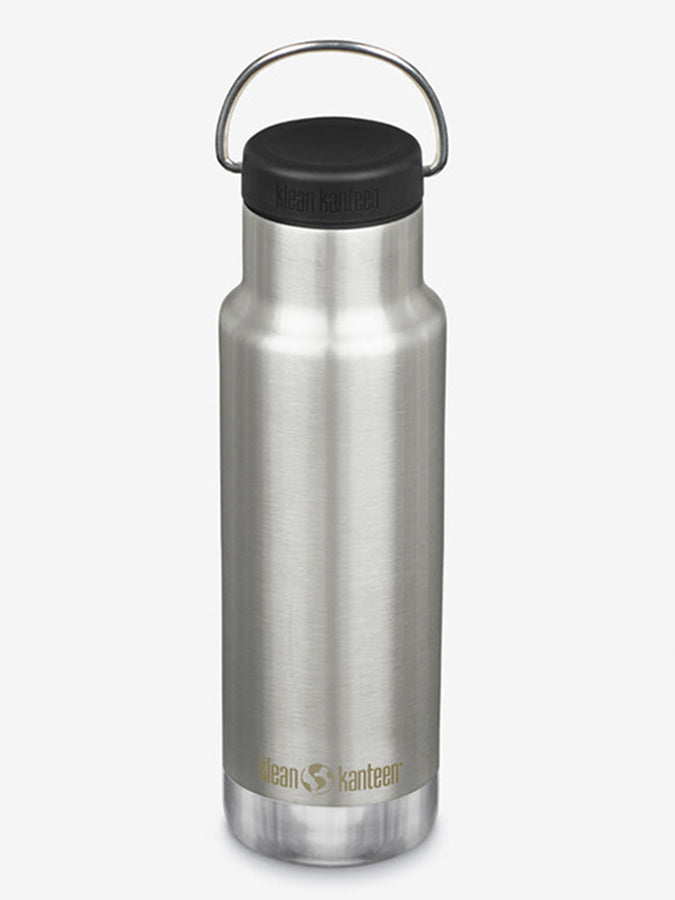 Klean Kanteen 12oz (355ml) Vacuum Insulated Stainless Steel Water Bottle with Loop Cap - Leak Proof & BPA Free for Hiking, Gym & Everyday Use