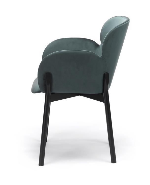 Ton Ginger Armchair - Mid-Century Modern Lounge Chair for Living Room, Office & Reading Nook | Comfortable Upholstered Accent Chair with Wooden Legs