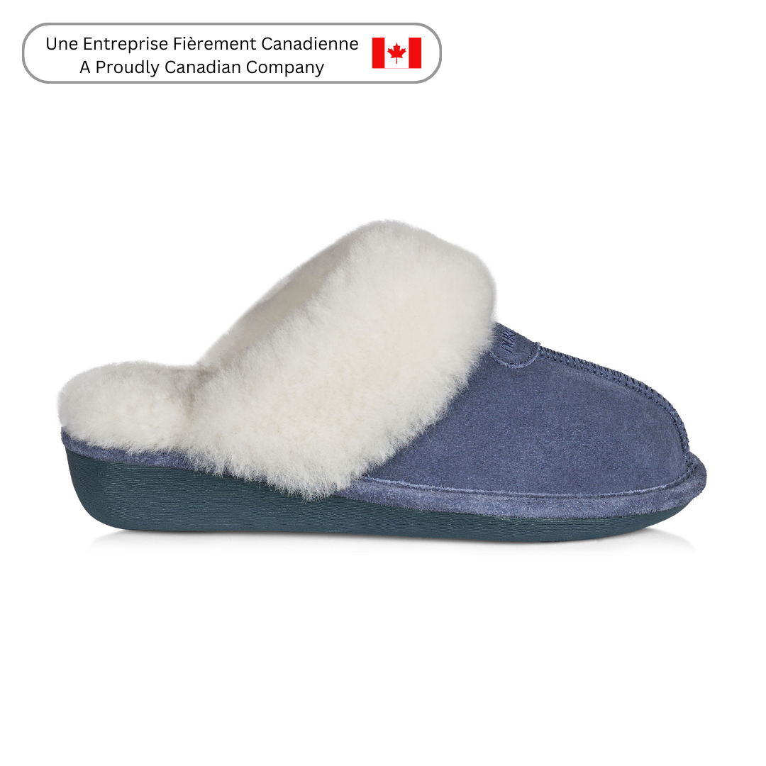 Becca Women's Cozy Memory Foam Slippers - Soft House Shoes for Women, Denim Blue - Perfect for Indoor Comfort, Lounge Wear & Relaxation at Home
