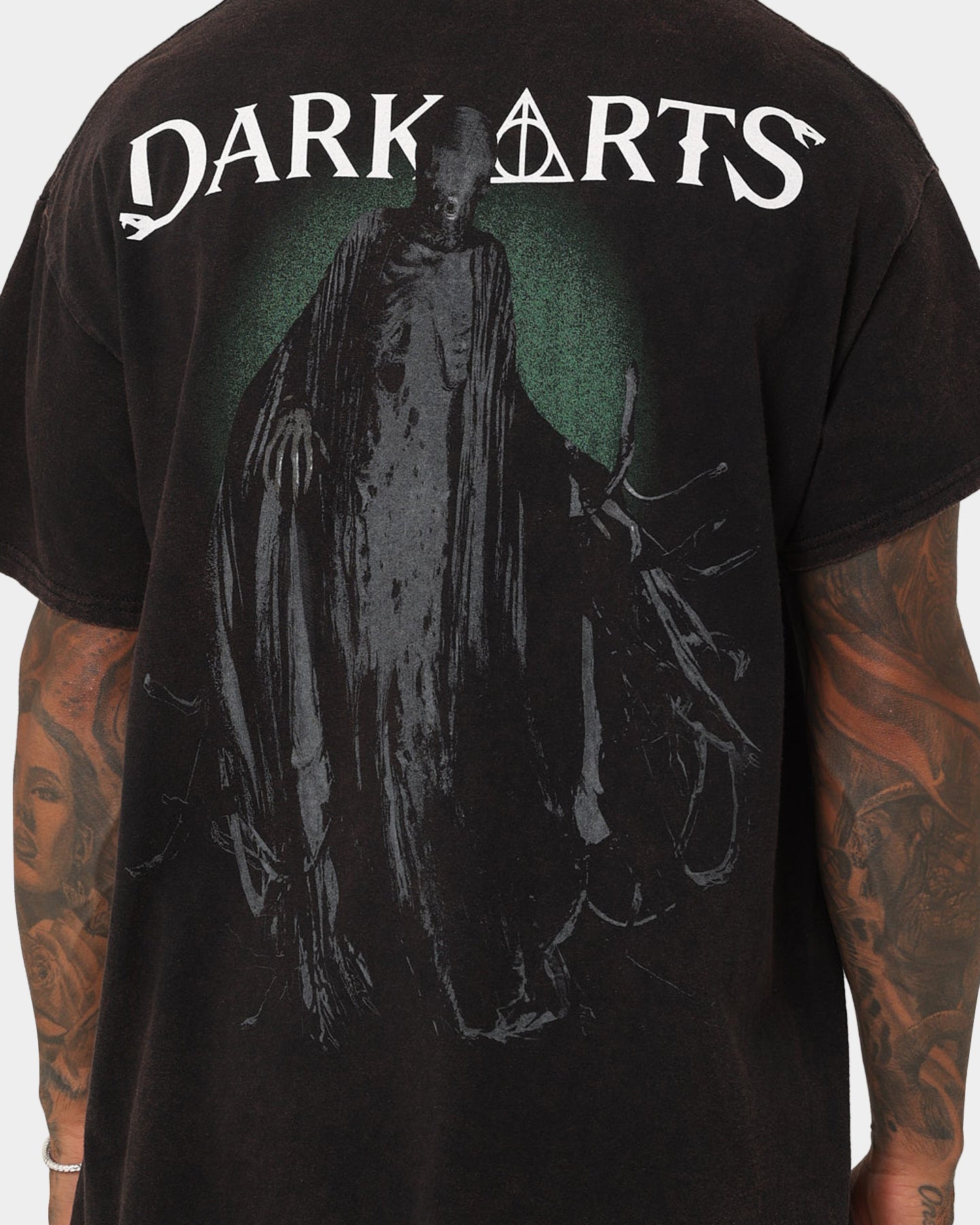 Harry Potter Dark Arts Vintage T-Shirt - Black Wash - American Thrift - Perfect for Cosplay, Halloween & Potterhead Fashion