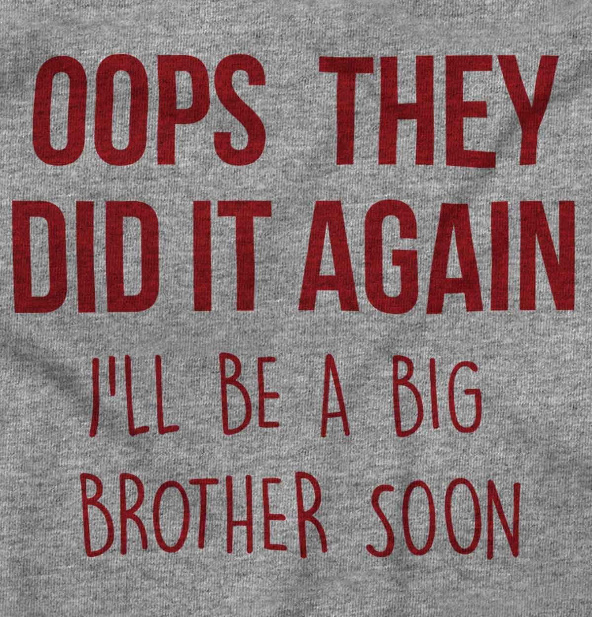 Funny Big Brother Baby Announcement Youth T-Shirt for Boys - Cute Sibling Reveal Gift & Pregnancy Announcement Tee