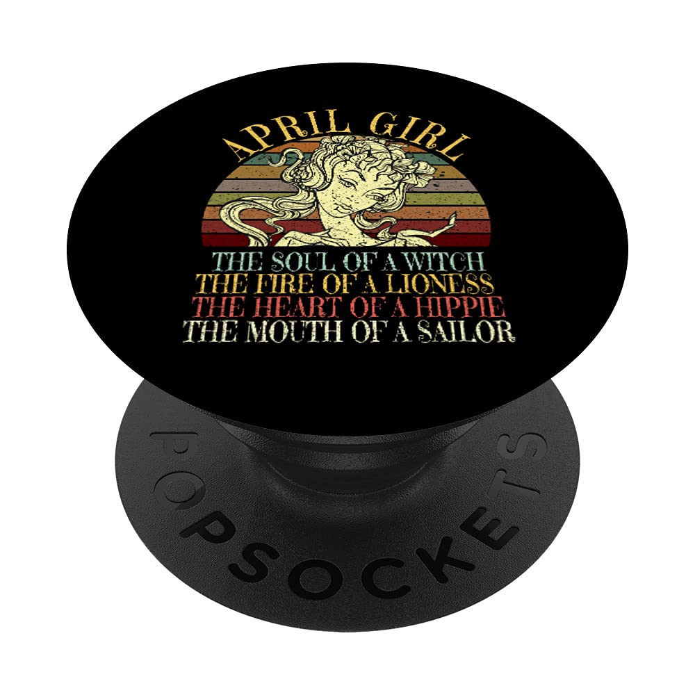 April Birthday Zodiac PopSockets: Aries & Taurus Horoscope Swappable PopGrip for Women - Perfect for Phones, Tablets & Laptops