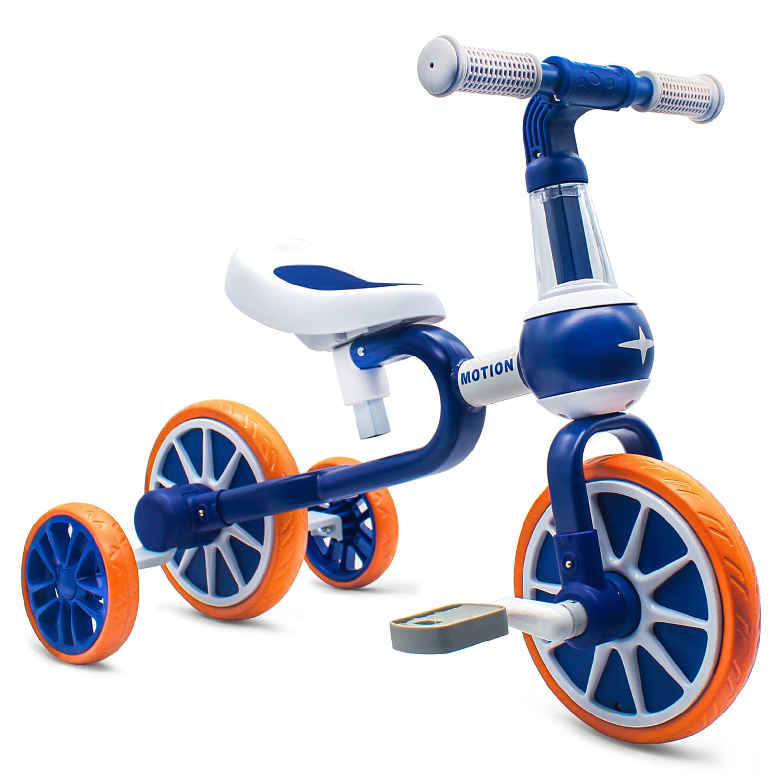 XIAPIA 3-in-1 Toddler Bike for 2-4 Year Olds - Adjustable Seat Tricycle with Detachable Pedals & Training Wheels - Kids Balance Bike & Ride-On Toy - Perfect Christmas & Birthday Gift for Boys & Girls (Pink) - Ideal for Indoor & Outdoor Play, Backyard Fun, and Learning to Ride