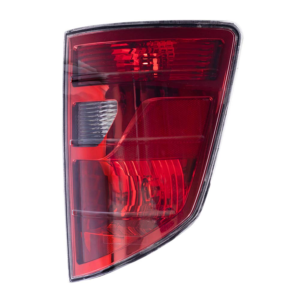 Brock Replacement Pair Tail Lights Compatible with 2009-2014 Honda Ridgeline Pickup Truck - Perfect for Night Driving & Enhanced Safety