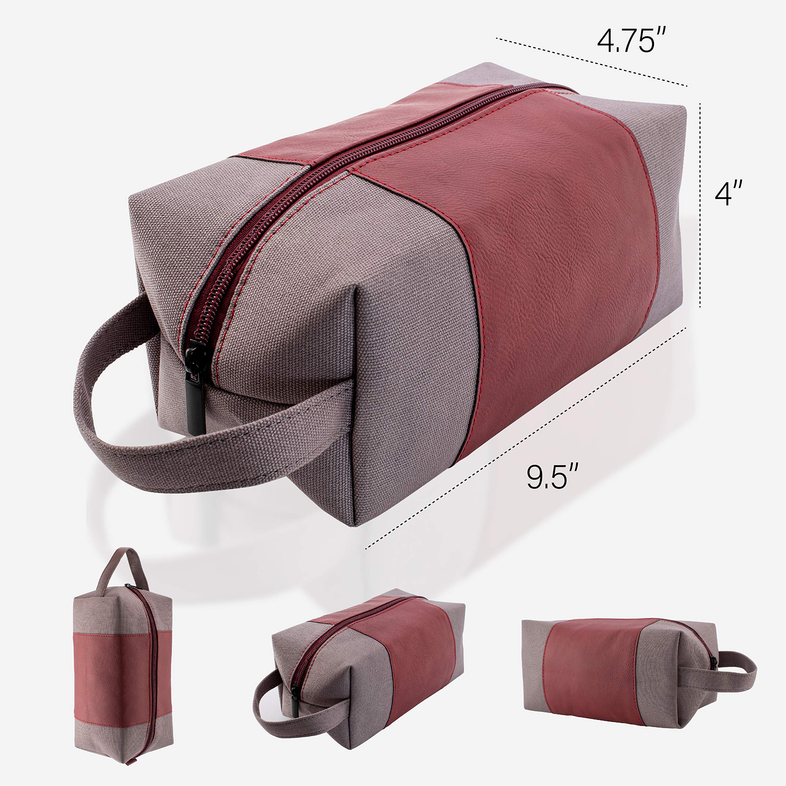 Personalized Groomsmen Gifts - Custom Engraved Men's Toiletry Bag for Wedding Party, Best Man & Bridesmaid - Perfect Bachelor Party, Honeymoon & Travel Essentials
