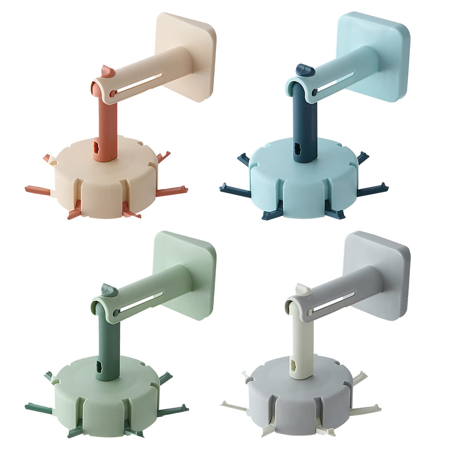 360° Rotatable Wall Mounted Kitchen Storage Hanger - Spoon Rack, Bathroom Towel Shelf Organizer with Modern Hooks for Space Saving (Multiple Colors, One Size) - Perfect for Small Kitchens, Bathrooms & Dorm Rooms