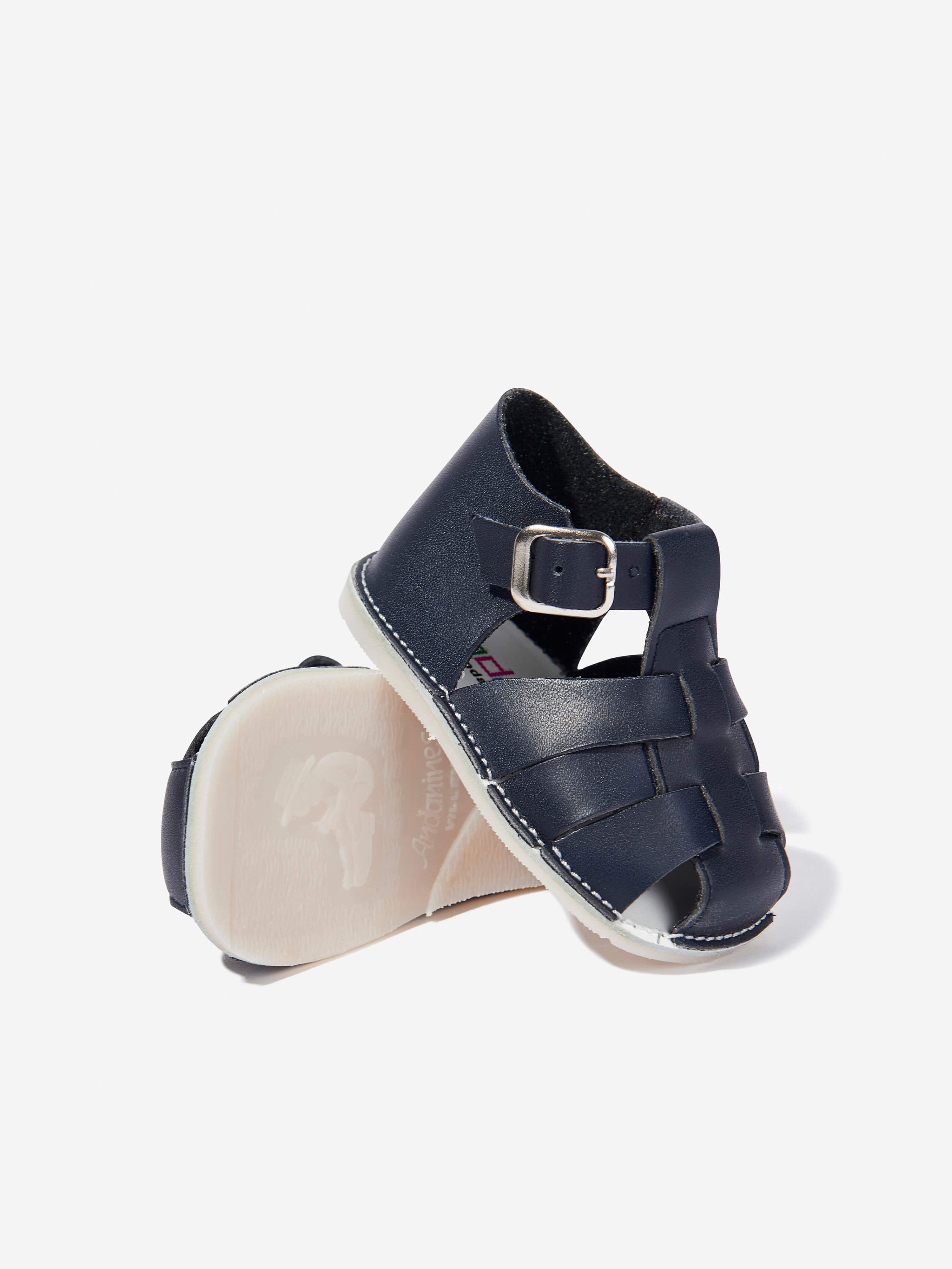 **Baby Pre Walker Sandals for Boys & Girls | Soft Sole Navy Blue First Walking Shoes | Perfect for Indoor & Outdoor Play, Beach, Park, and Daily Walks**