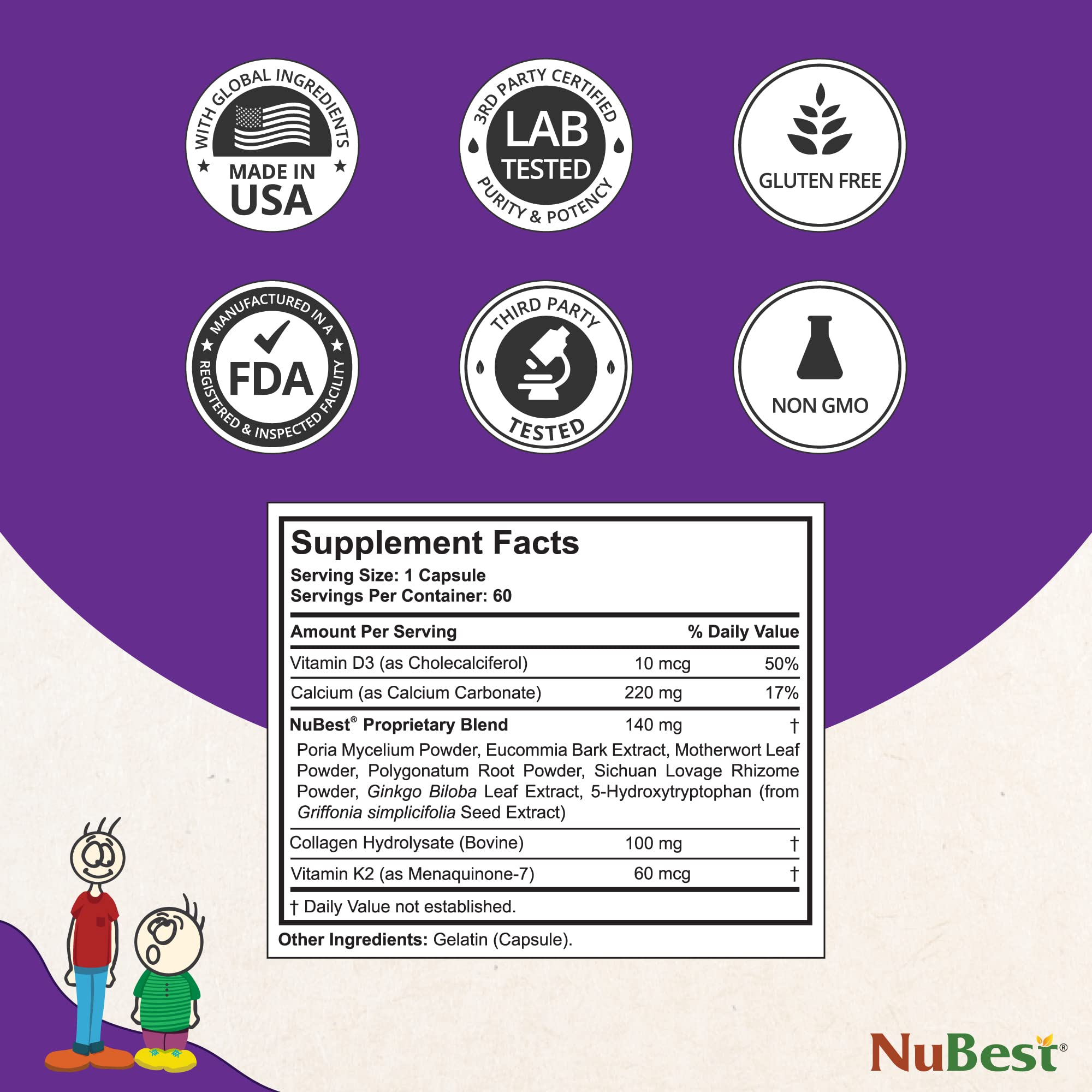 NuBest Tall 10+ Advanced Bone Growth Supplement with Calcium, Vitamin D3 & K2 - Supports Bone Strength, Immune Health & Wellness for Teens & Adults - Ideal for Active Lifestyles & Daily Milk Drinkers - 3 Pack