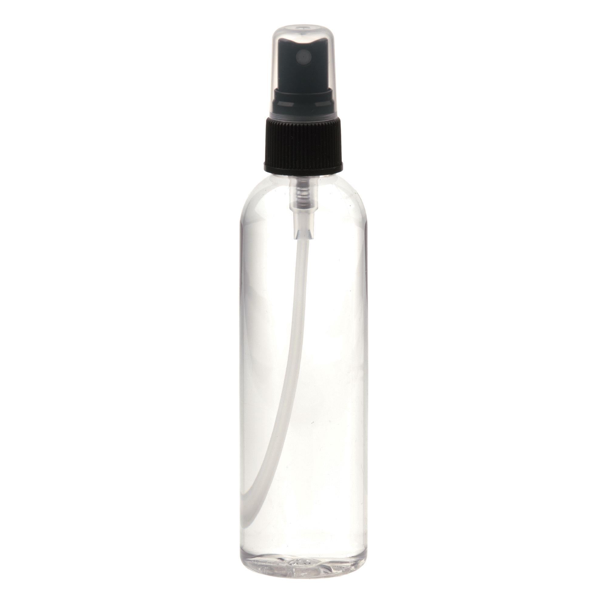 Clear Plastic Spray Bottle with Fine Mist Nozzle - Refillable for Cleaning, Beauty, Gardening & DIY Projects