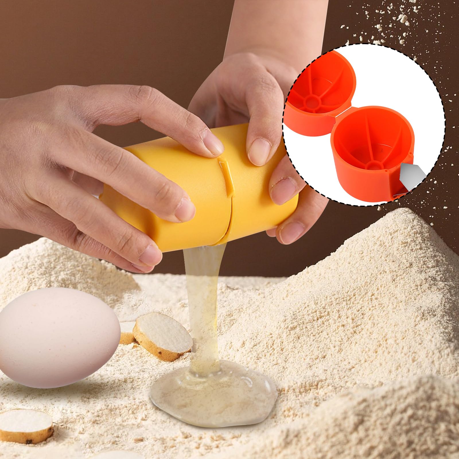 Premium Egg Shell Opener Tool - 3-Pack Handheld Raw Egg Opener for Effortless Cracking, Dishwasher Safe & Easy to Clean - Perfect for Baking, Cooking, and Breakfast Prep