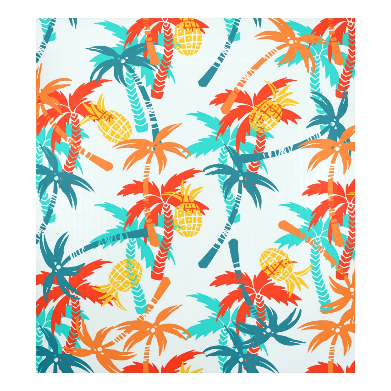 Colorful Palm Tree Dishwasher Magnet Cover - Decorative Magnetic Sticker for Metal Dishwashers & Refrigerators - Tropical Kitchen Decor for Beach House, Vacation Rental & Coastal Themed Homes