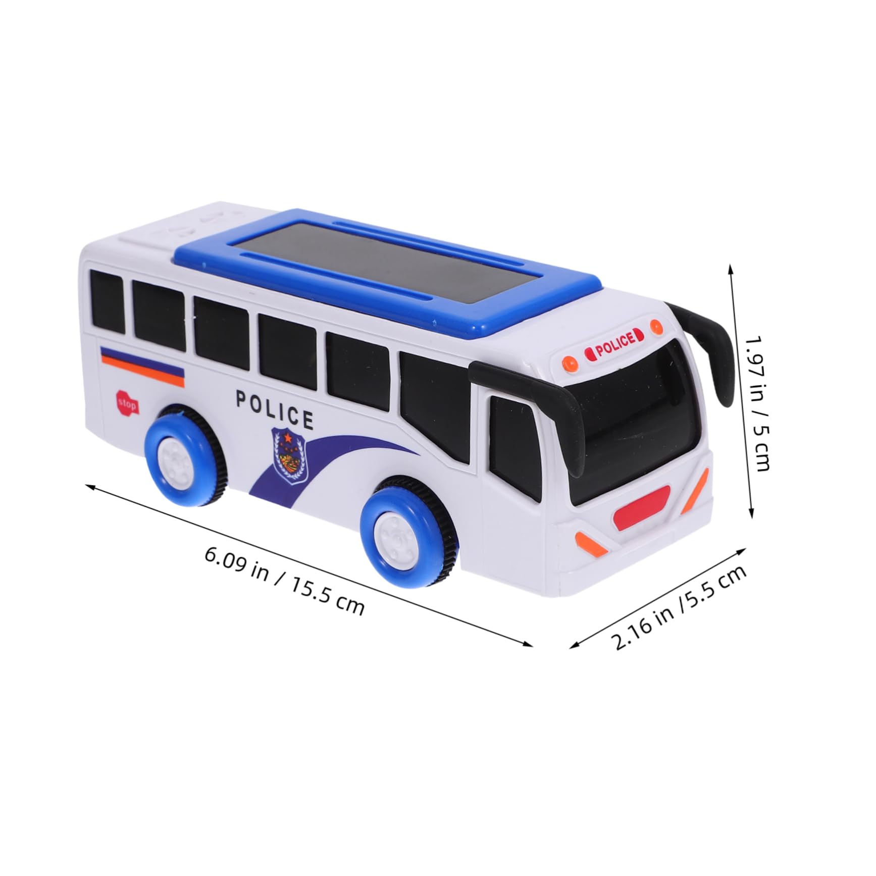 LALADEFIEE Miniature Toy Bus for Kids - ABS Plastic Small Bus Car Toy, Children's Educational Vehicle Model - Perfect for Playtime, Collecting & Pretend Driving Games