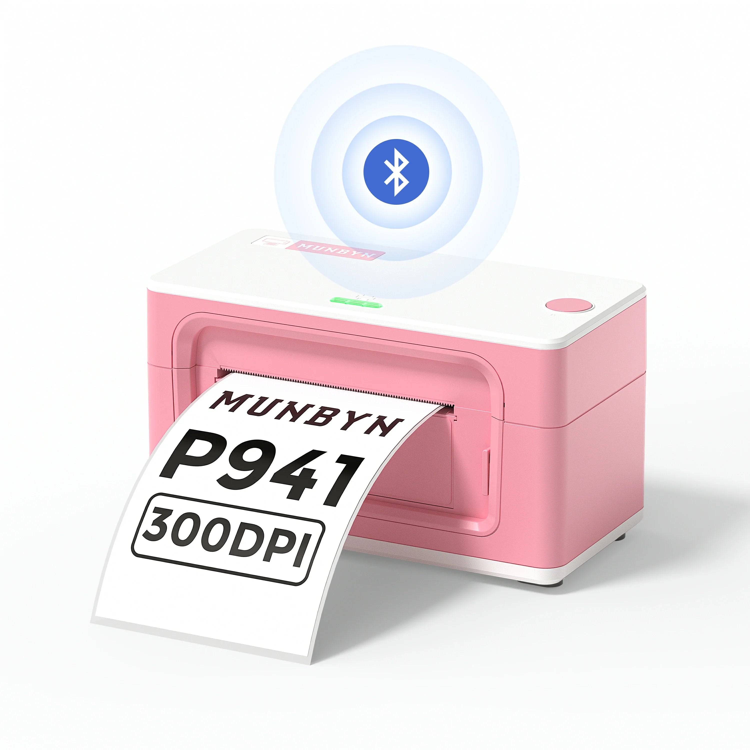 MUNBYN RealWriter 941B Wireless Bluetooth Thermal Label Printer for Shipping, Packaging & Inventory - Compatible with Shopify, eBay, Amazon FBA & Etsy Sellers