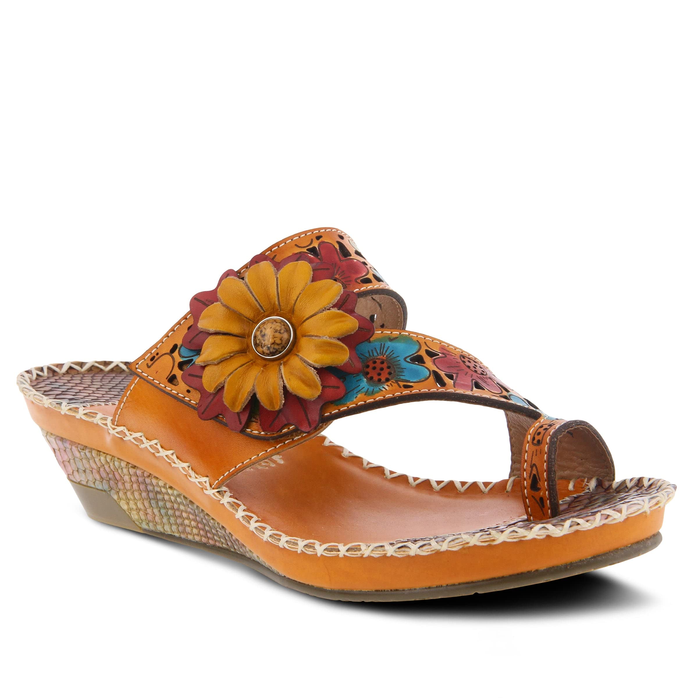 Spring Step L'Artiste Women's Vardi Comfort Slide Sandals - Breathable & Lightweight for Summer, Beach, and Casual Outings
