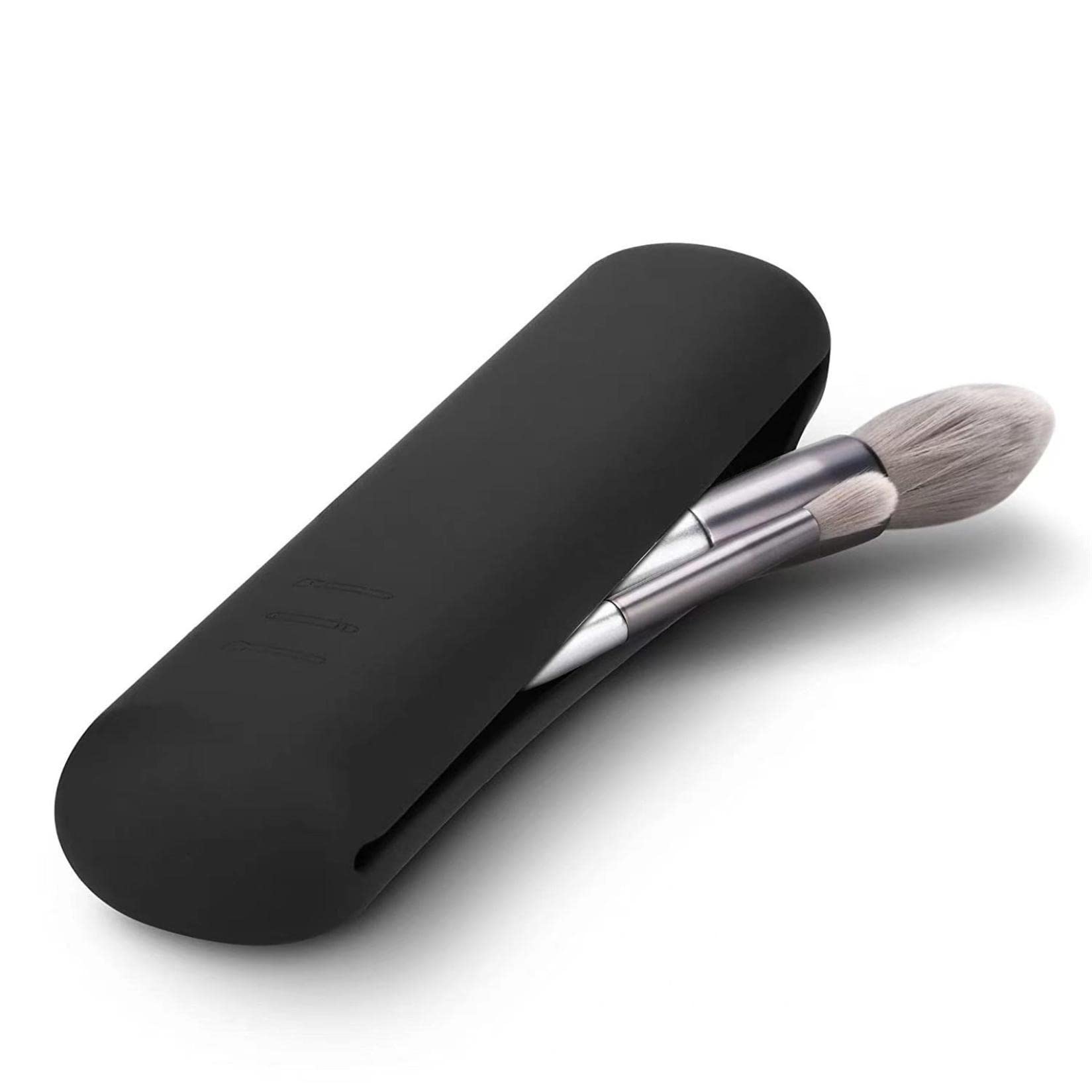 Trendy Silicone Makeup Brush Holder - Waterproof Travel Case for Women | Perfect for On-the-Go Beauty
